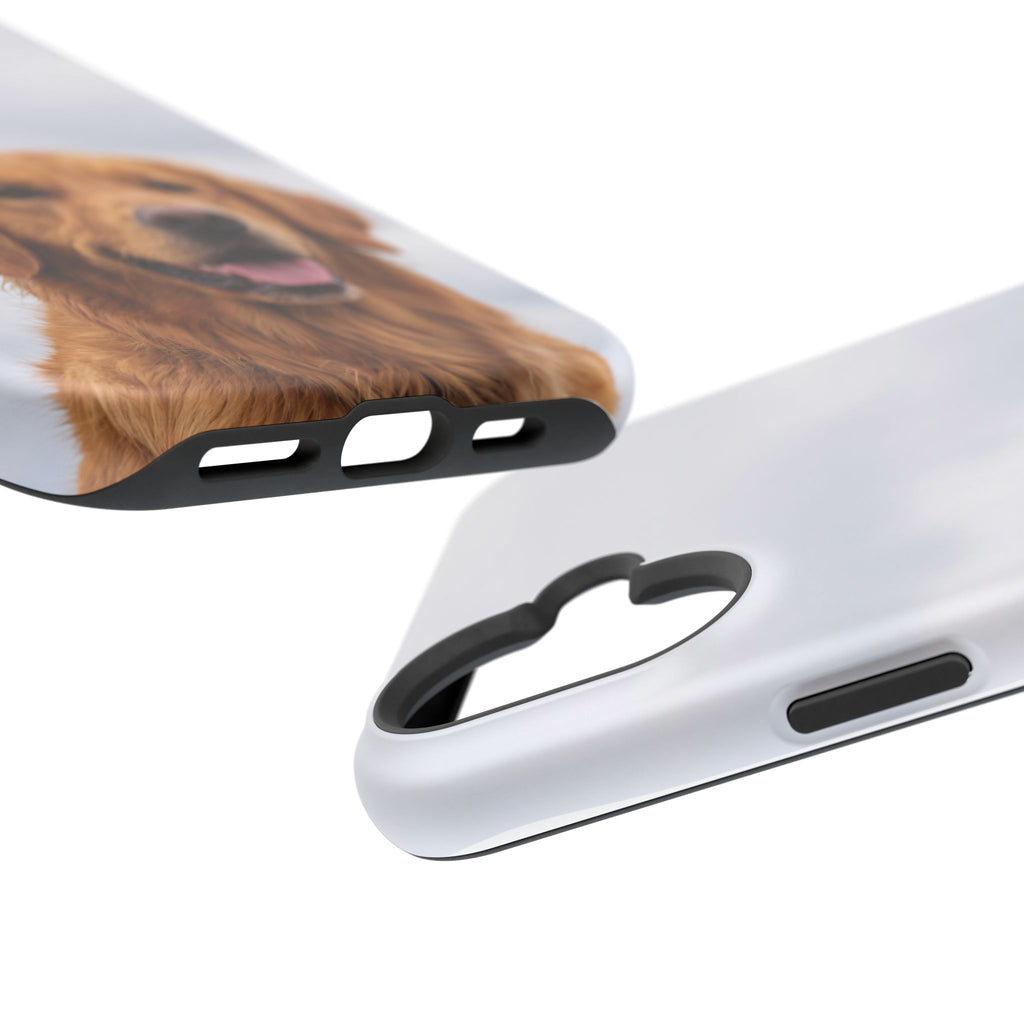 Golden Retriever Phone Case — Impact-Resistant Wireless Charging Cover