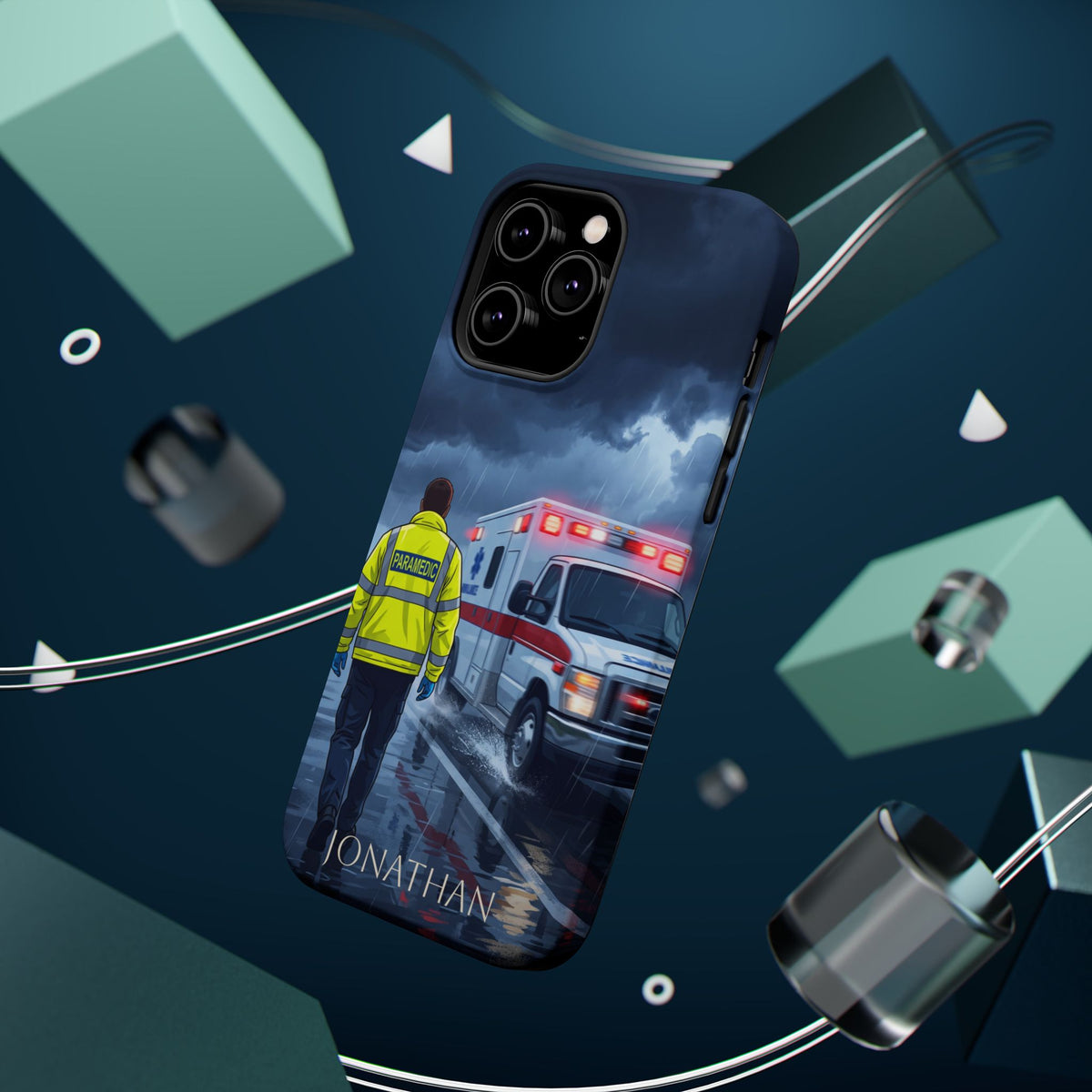 Personalized EMS Storm Phone Case — Wireless Charging Cover