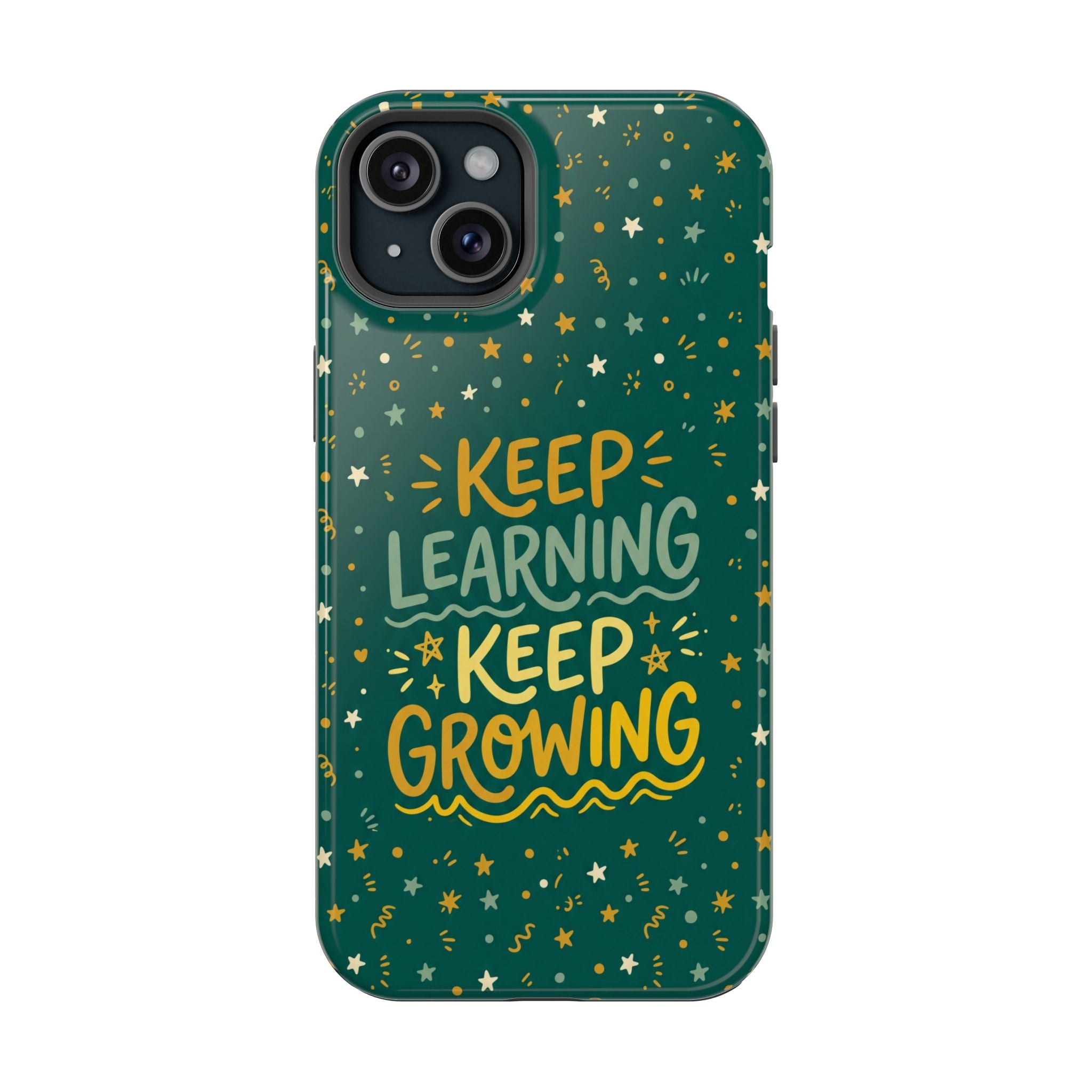 Keep Learning Keep Growing Teacher Phone Case — Wireless Charging Cover
