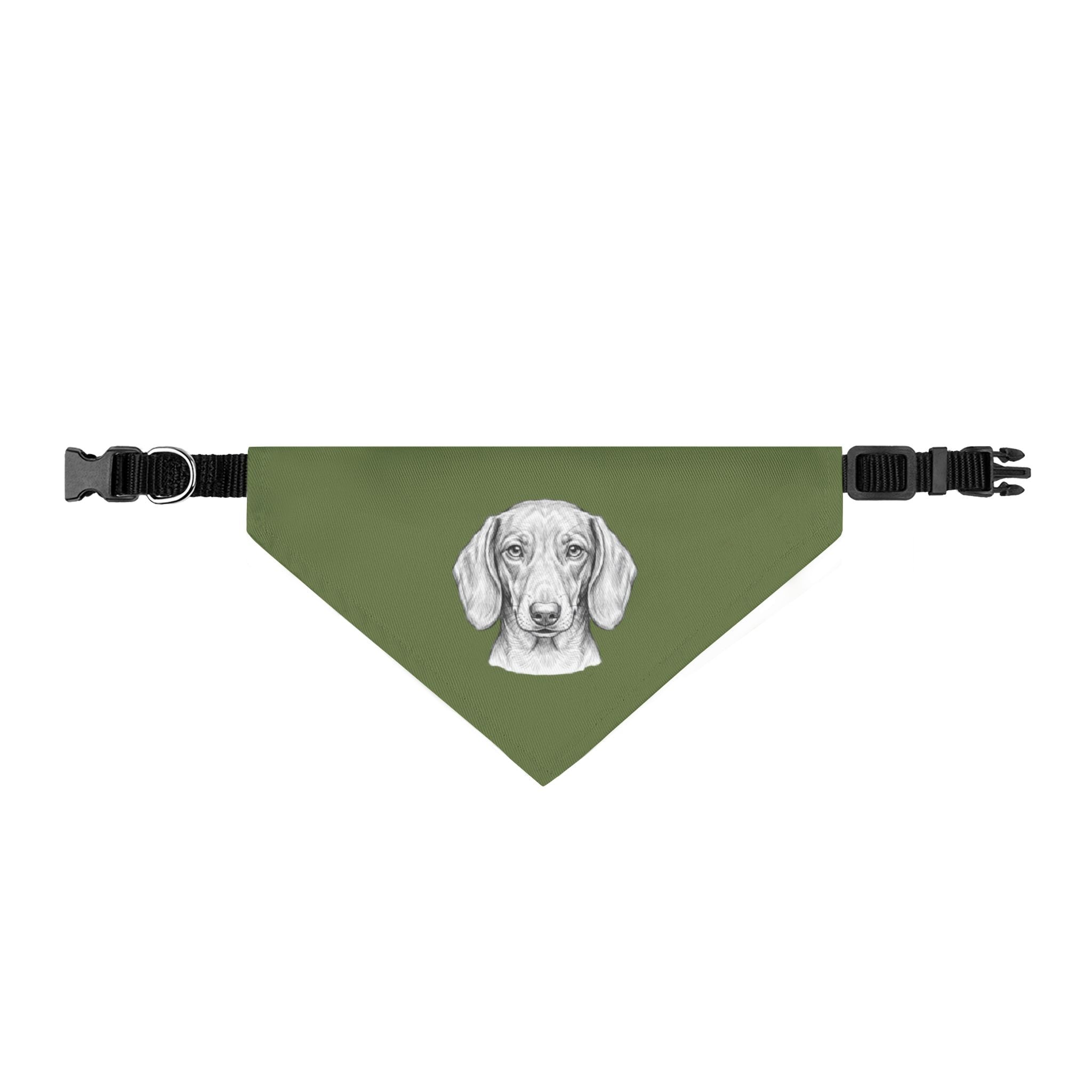 Dachshund Bandana for Dogs | Sketch Art Pet Bandana | Cute Dachshund Lover Gift