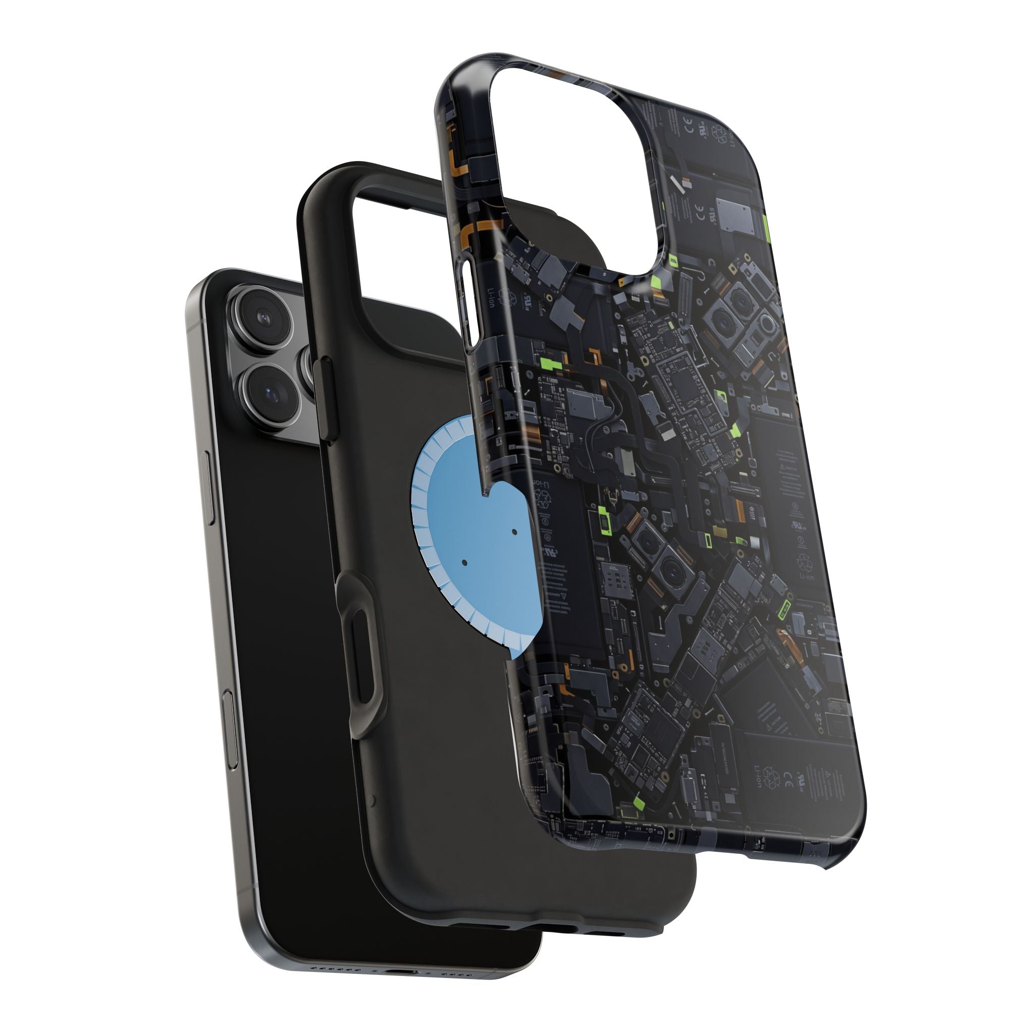 Circuit Core Phone Case — Motherboard Print Wireless Charging Cover