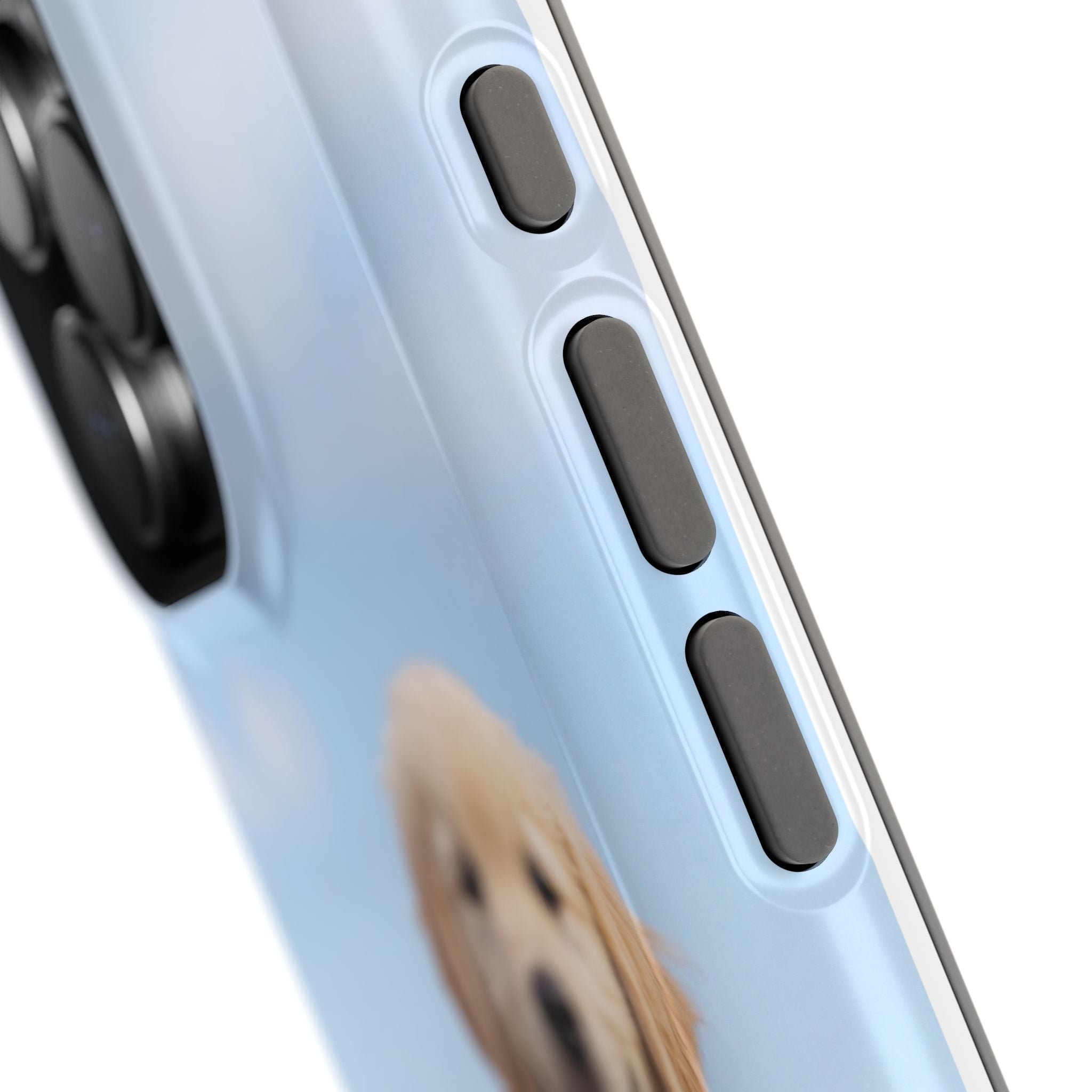 Golden Retriever Puppy Duo Phone Case — Impact-Resistant Wireless Charging Cover