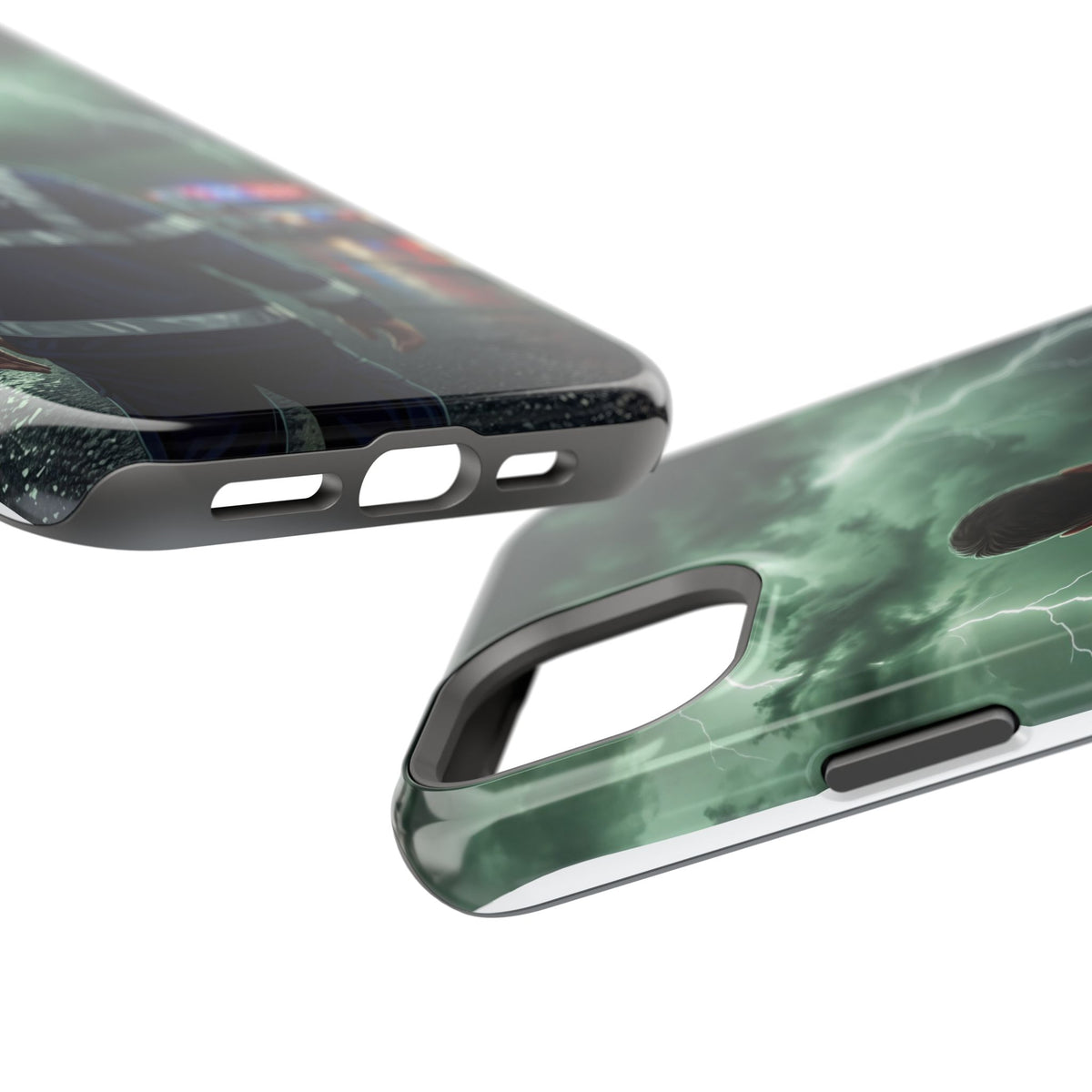 Paramedic Green Storm Phone Case — Magnetic Wireless Charging Cover