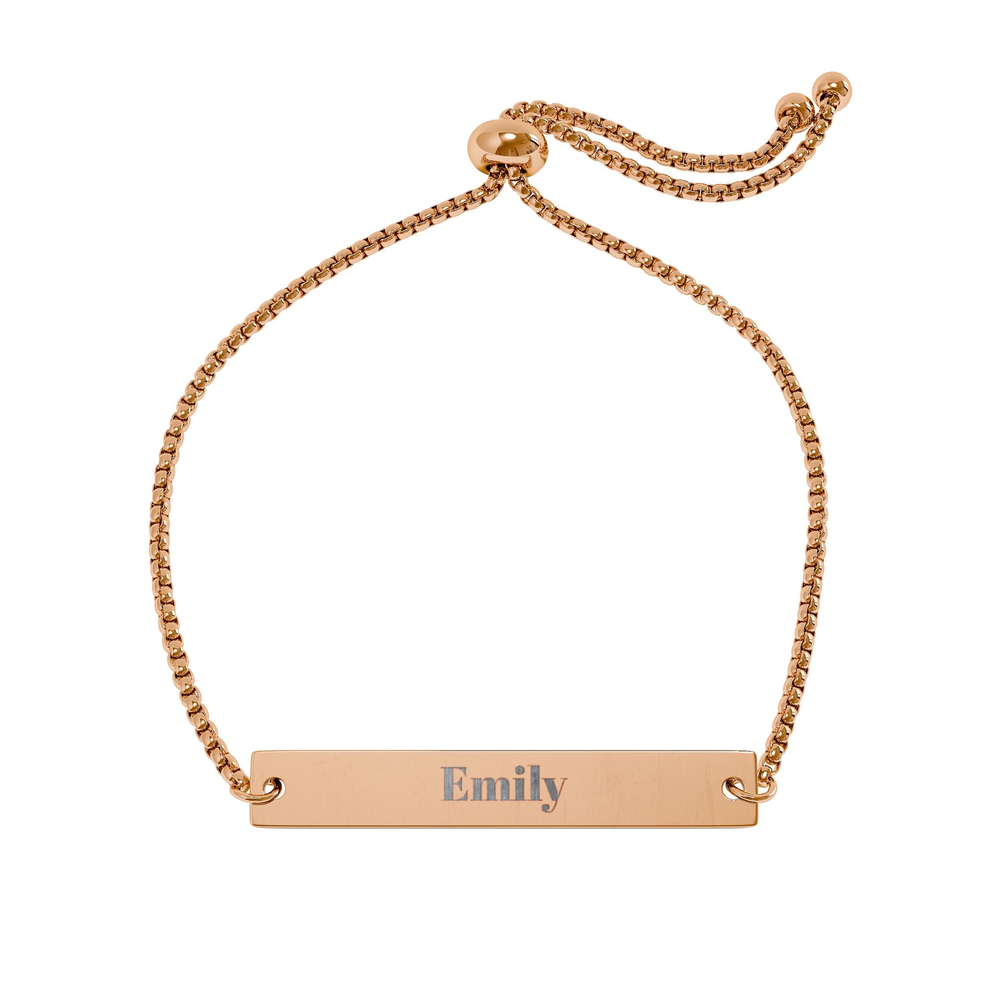 Personalized Engraved Bar Bracelet | Adjustable Name Plate Bracelet, Nurse Gift