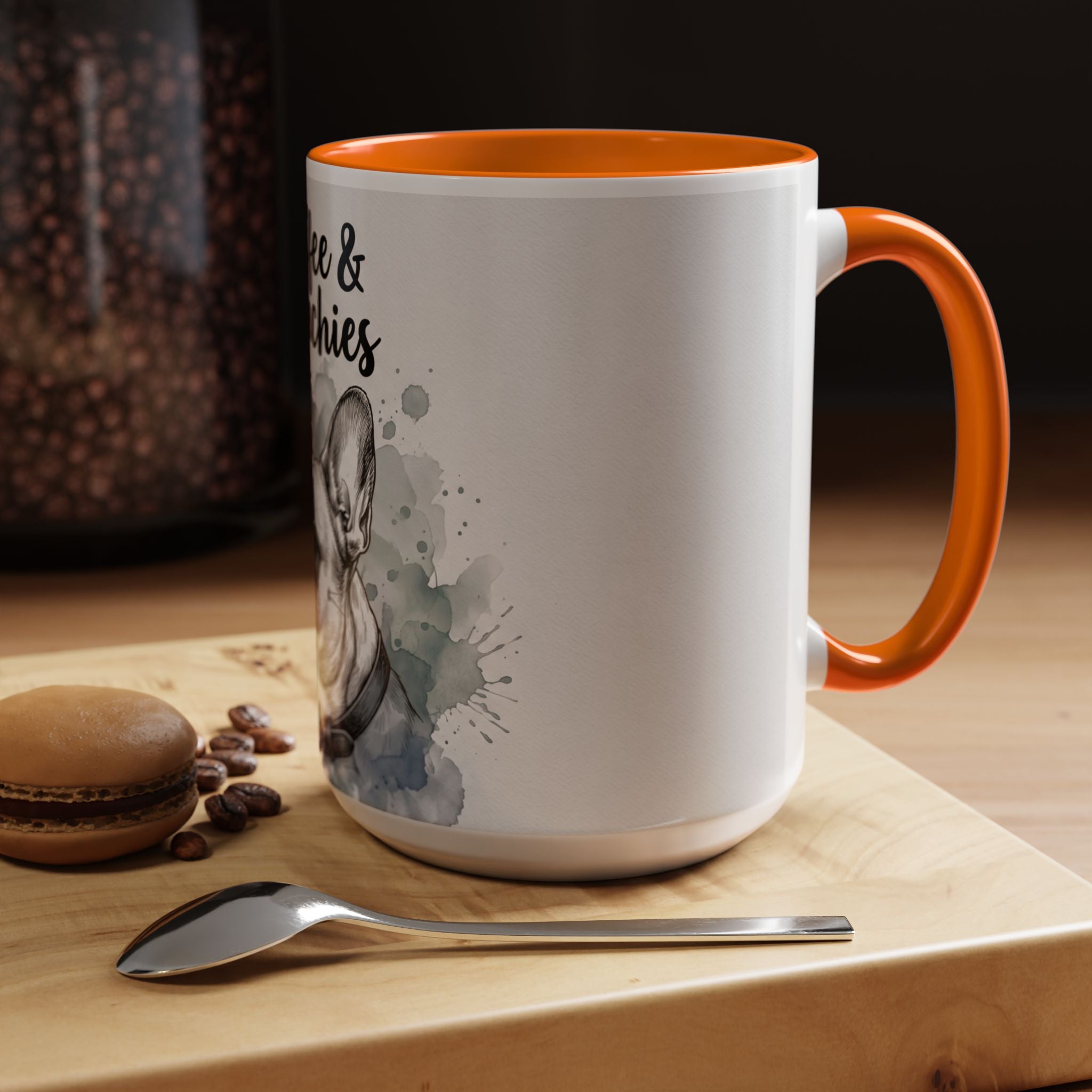 Coffee & Frenchies Mug | French Bulldog Lover Gift | Watercolor Dog Mug