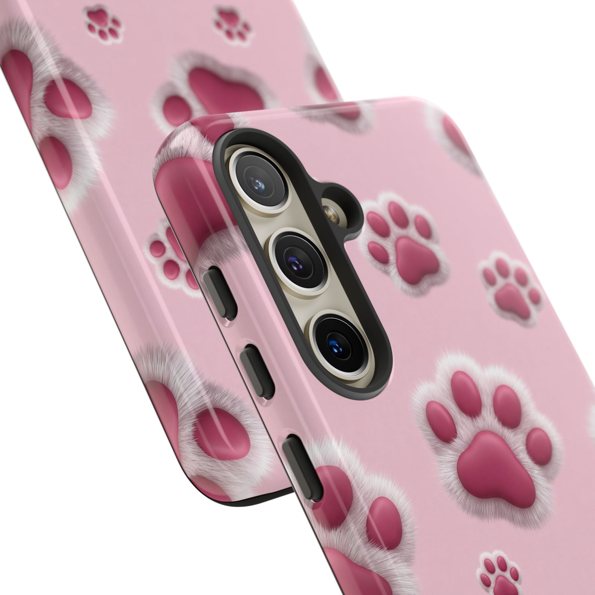 iphone & Samsung - Pink Paws Tough Phone Case — Cute Protective iPhone Cover