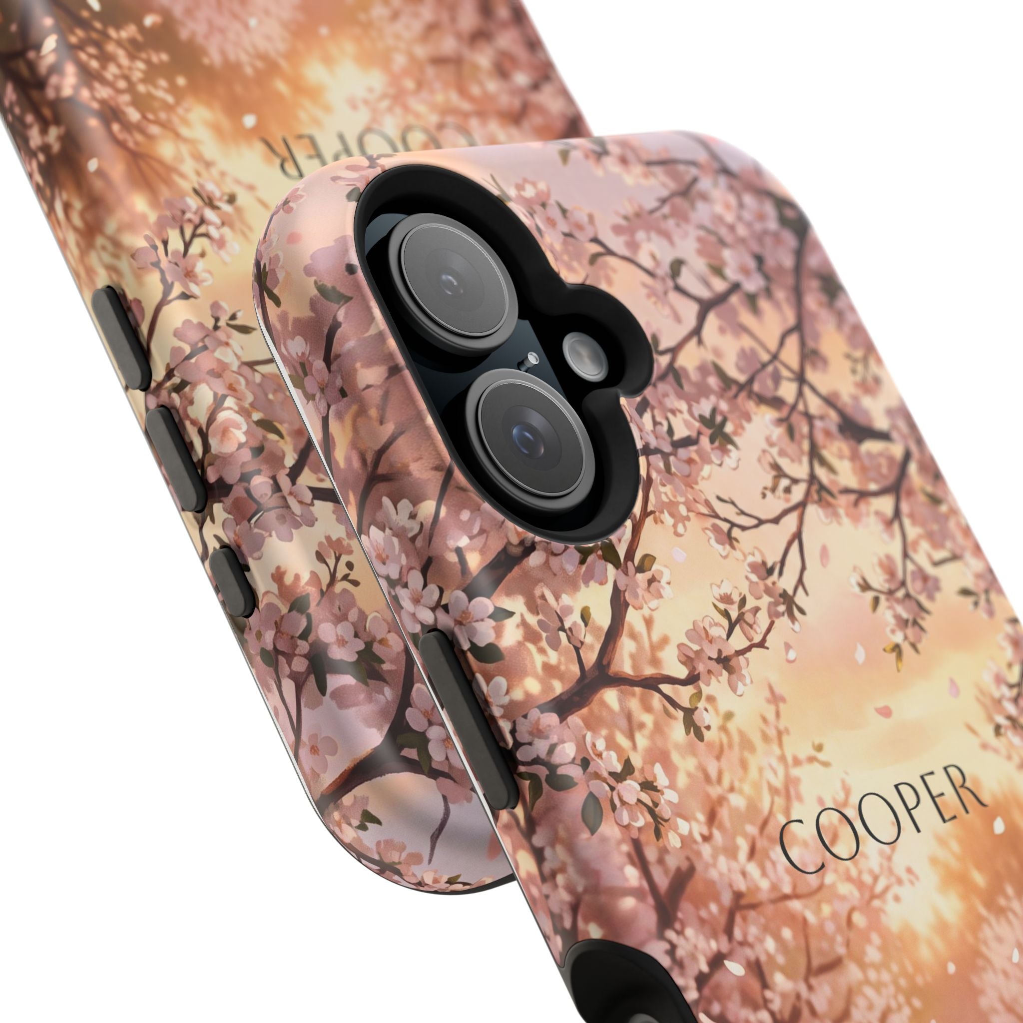 Personalized Golden Retriever Autumn Forest Phone Case — Wireless Charging Cover