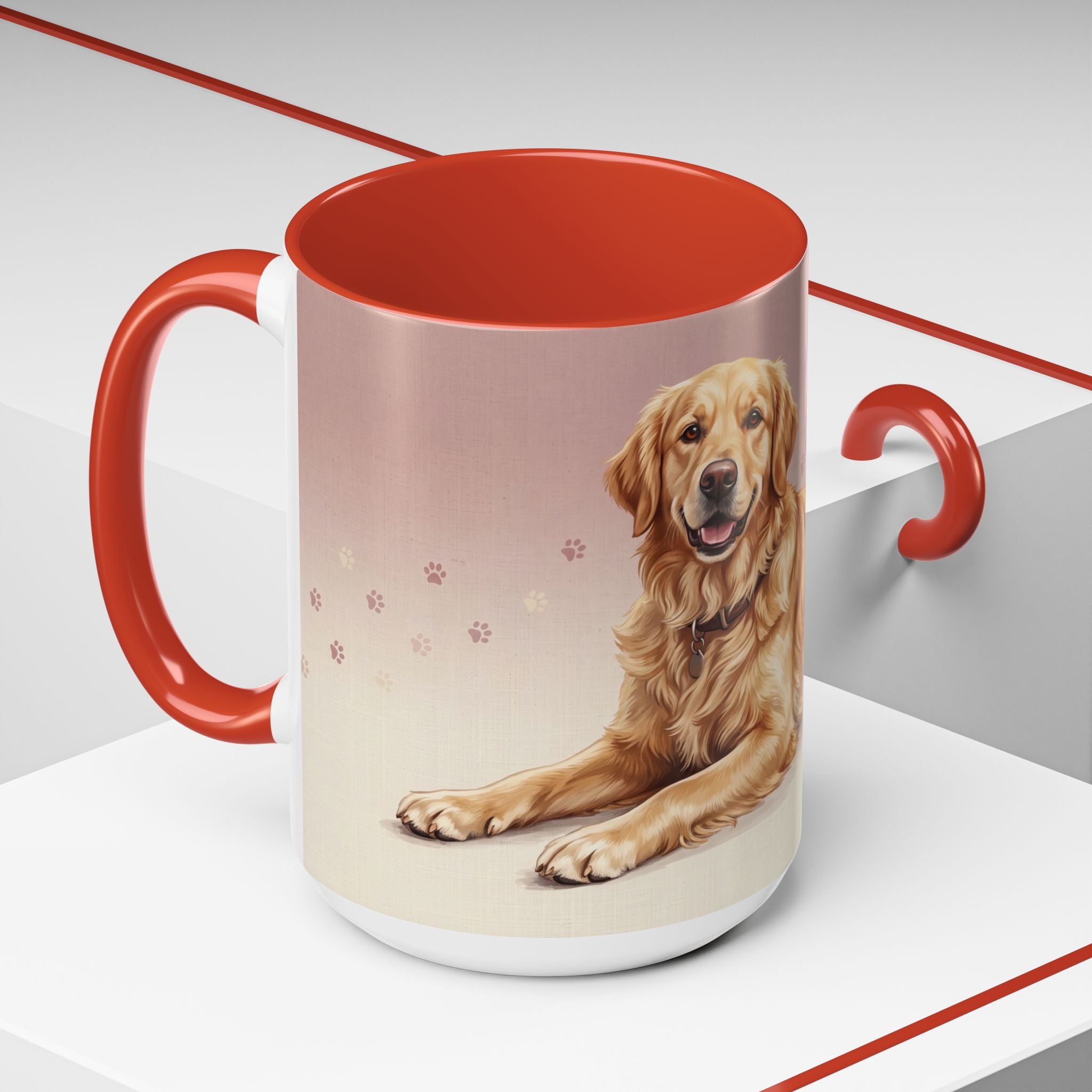 Golden Retriever Lying Down Mug | Golden Retriever Lover Gift | Cute Dog Coffee Mug