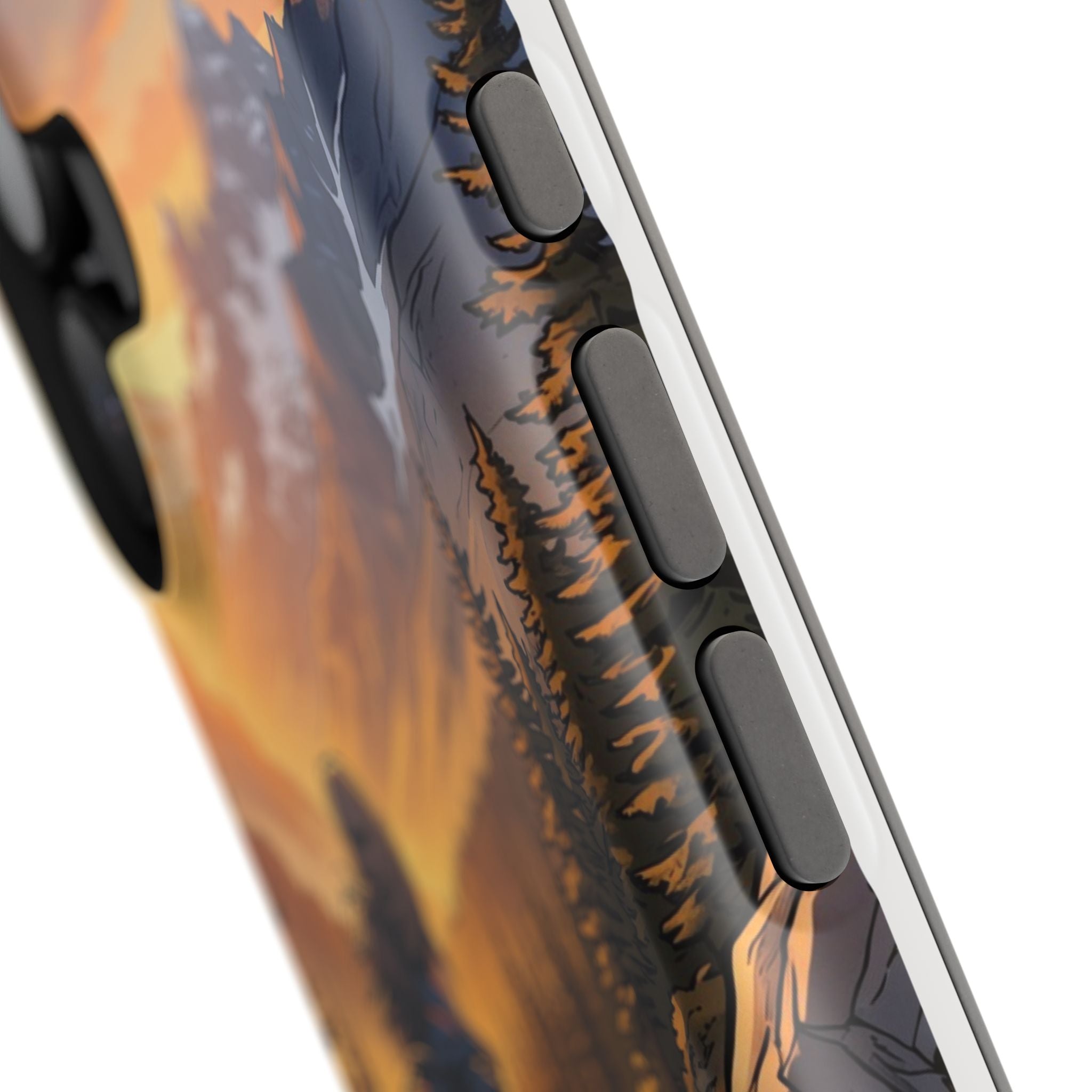 Paramedic/EMT Mountain Phone Case — Magnetic Wireless Charging Cover