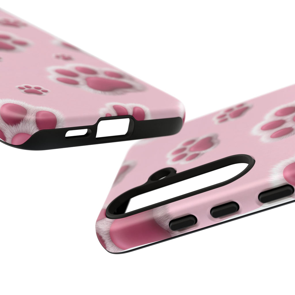 iphone & Samsung - Pink Paws Tough Phone Case — Cute Protective iPhone Cover