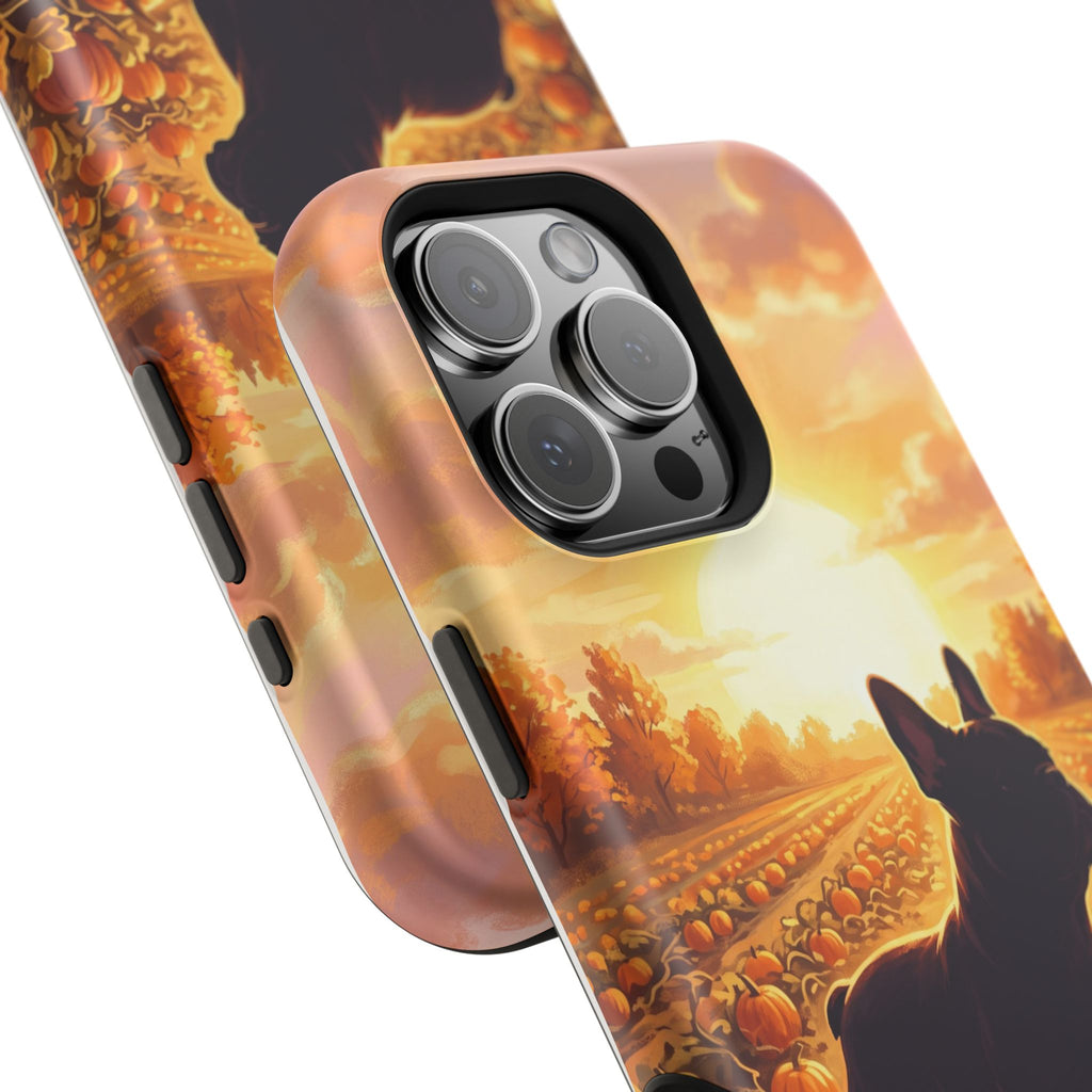 Personalized French Bulldog Pumpkin Patch Phone Case — Wireless Charging Cover