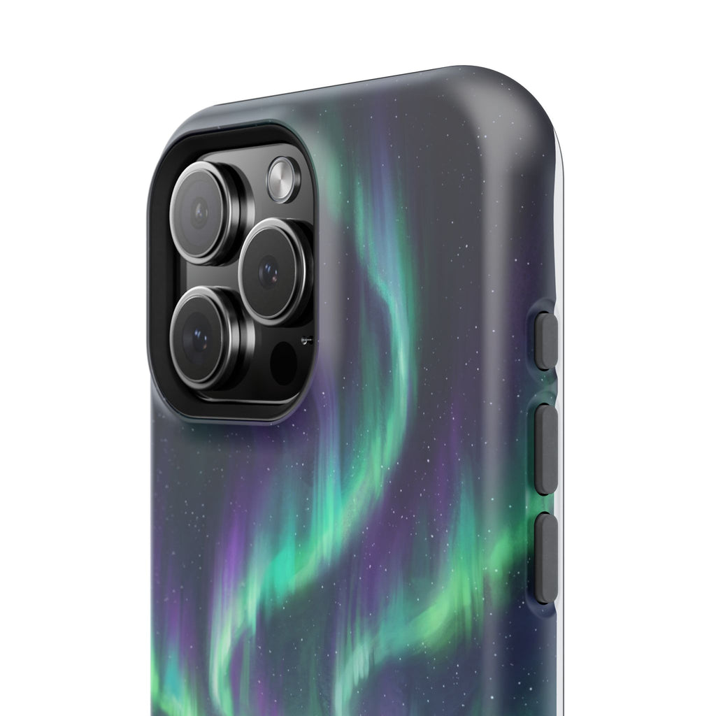 Personalized Dachshund Northern Lights Phone Case — Wireless Charging Cover