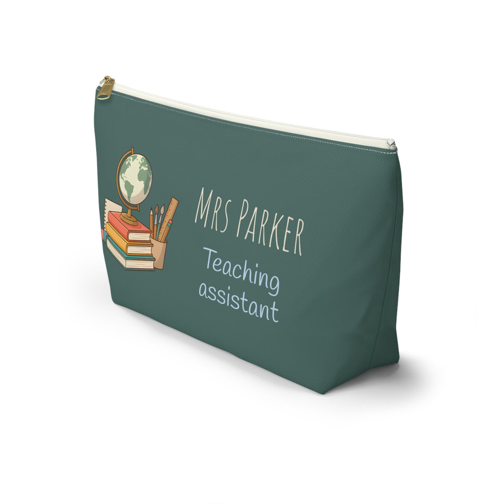 Personalized Teacher Gift Pouch – Custom Name Makeup Bag for Teachers