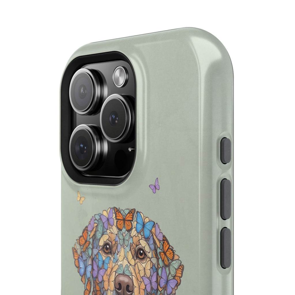 Personalized Butterfly Labrador Phone Case — Tough Magnetic Case with Wireless Charging
