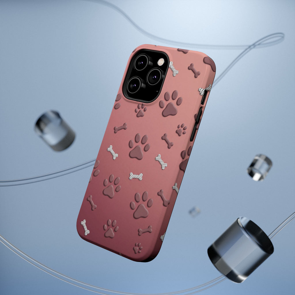 Paws & Bones Phone Case — Impact-Resistant Wireless Charging Cover