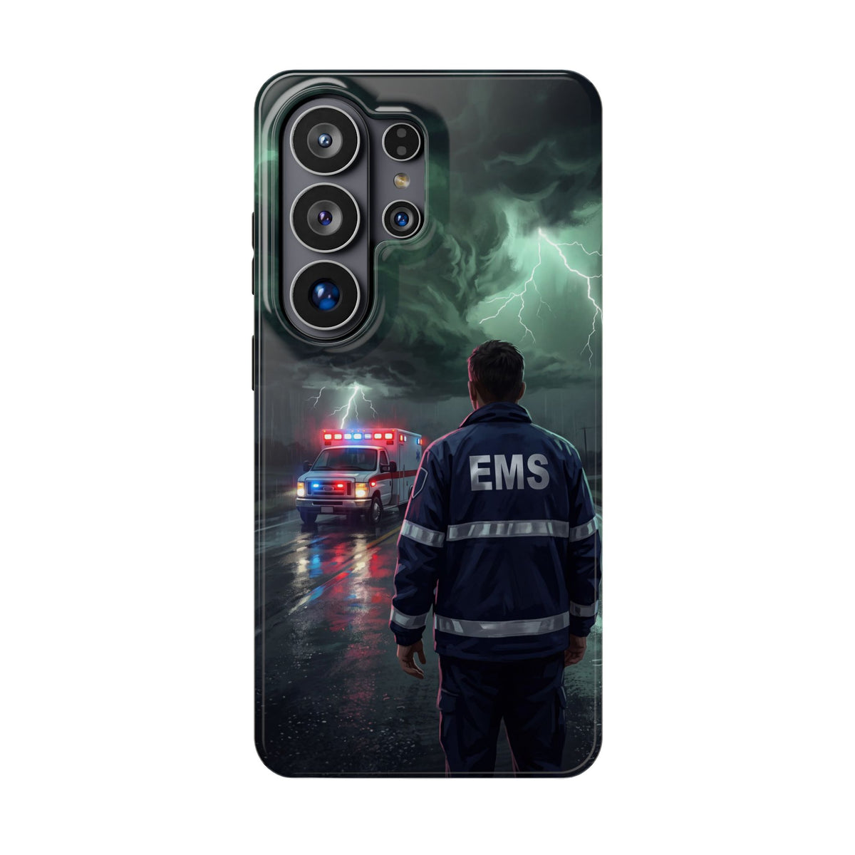 EMS Green Storm City Phone Case — Magnetic Wireless Charging Cover
