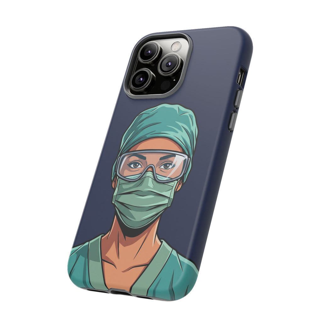 Nurse Illustrated Portrait Phone Case | iPhone & Samsung