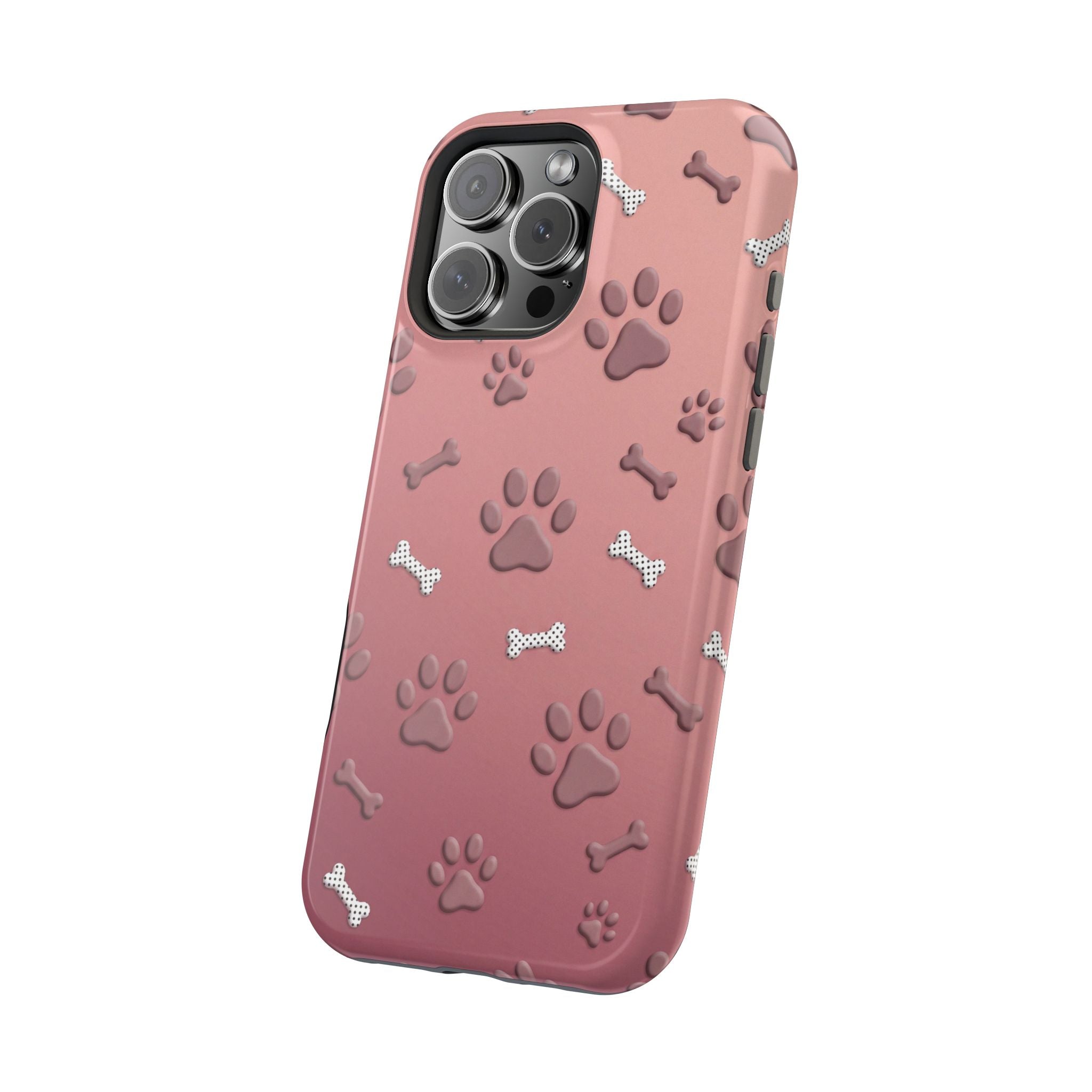Paws & Bones Phone Case — Impact-Resistant Wireless Charging Cover