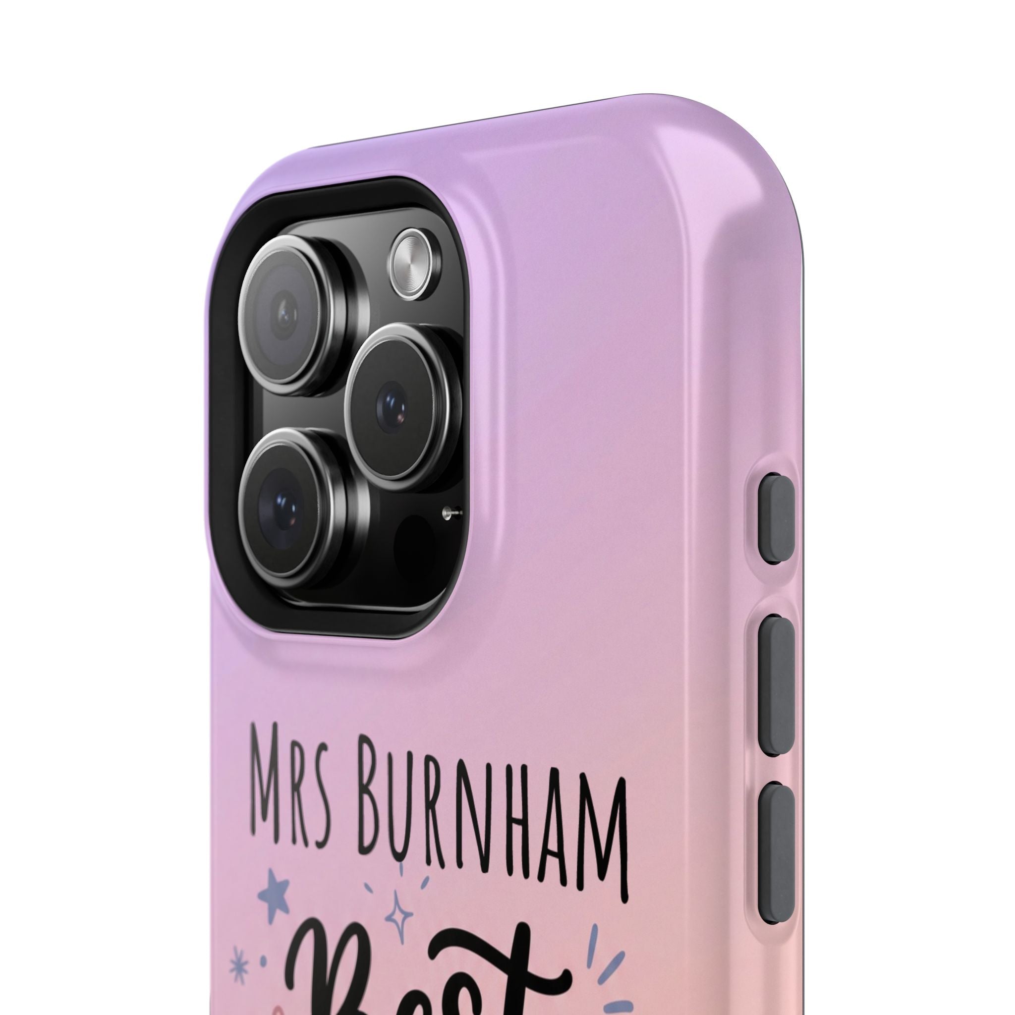 Best Teacher Ever Personalized Phone Case — Wireless Charging Cover