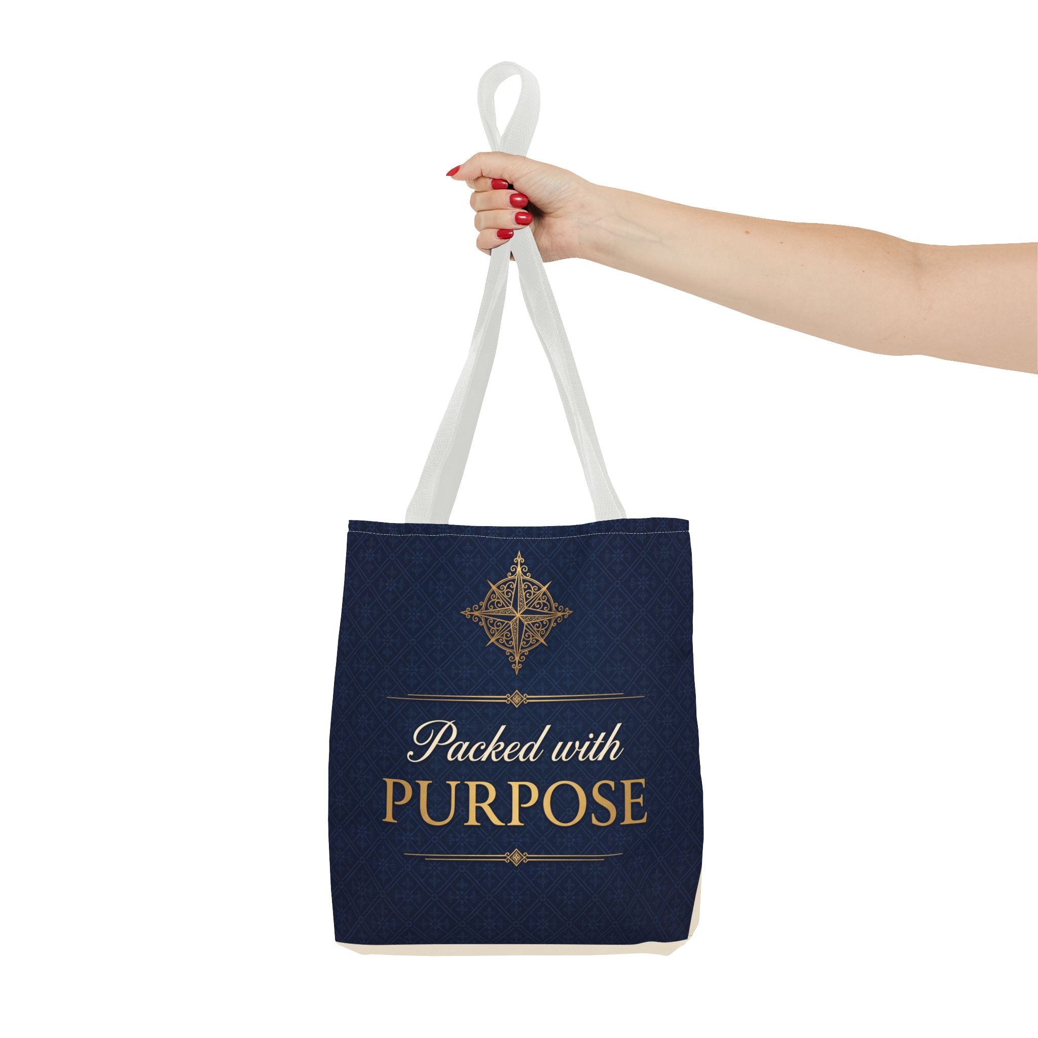 Packed with Purpose Tote | Inspirational Nurse Gift Tote Bag | Healthcare Worker Appreciation Gift | Premium Polyester Carry-All