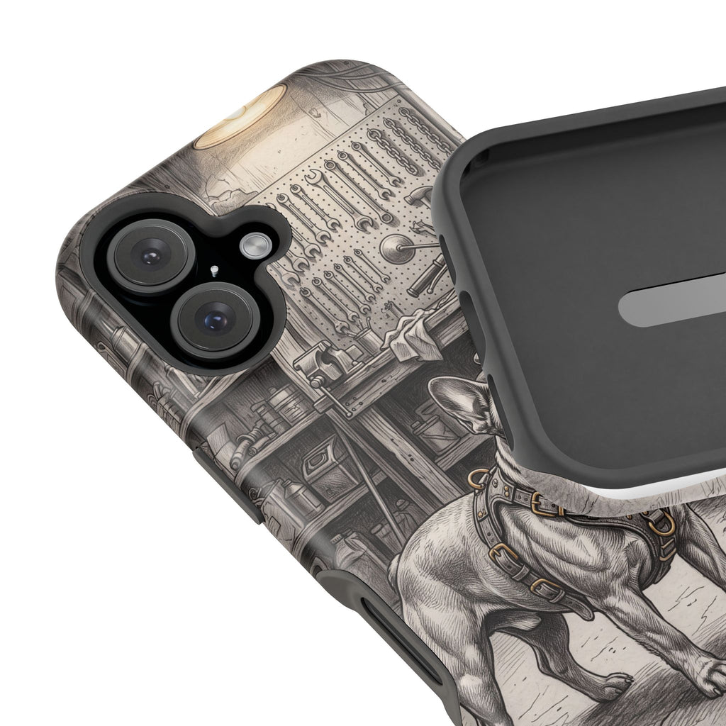 Personalized French Bulldog Vintage Street Phone Case — Wireless Charging Cover