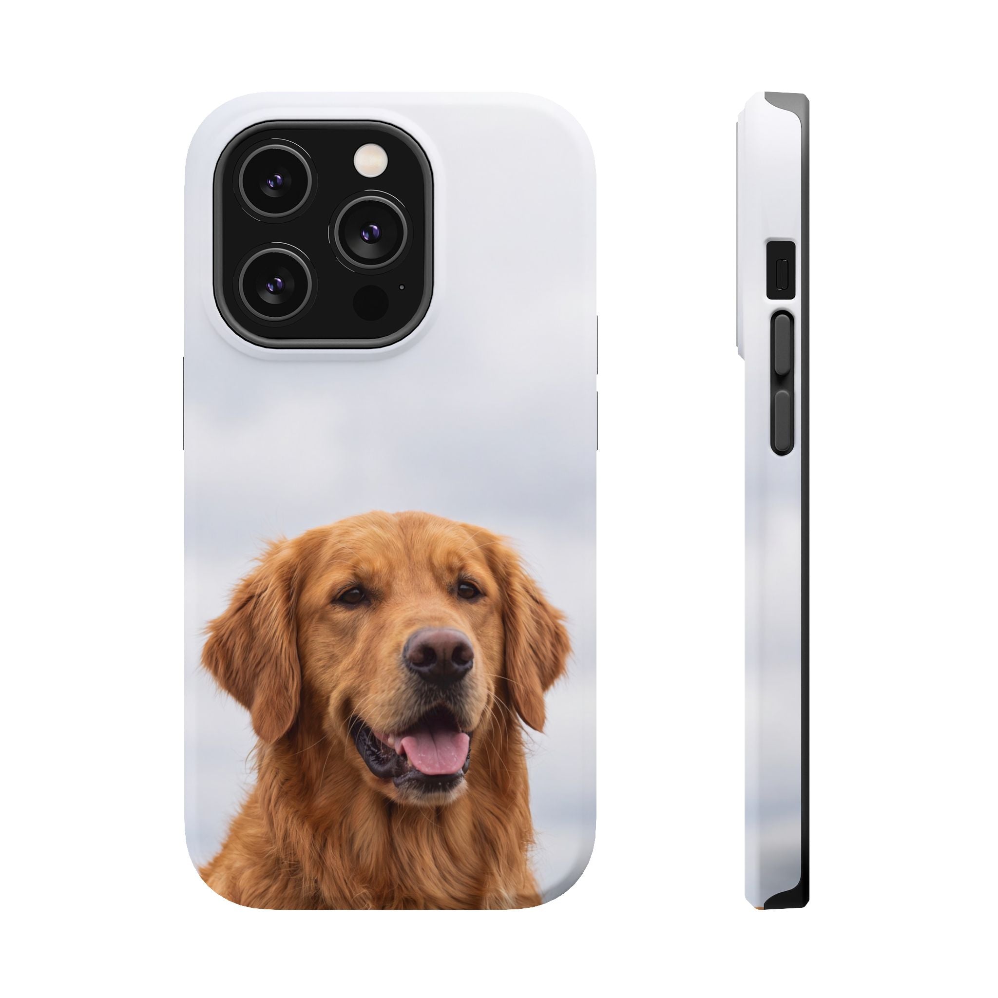 Golden Retriever Phone Case — Impact-Resistant Wireless Charging Cover