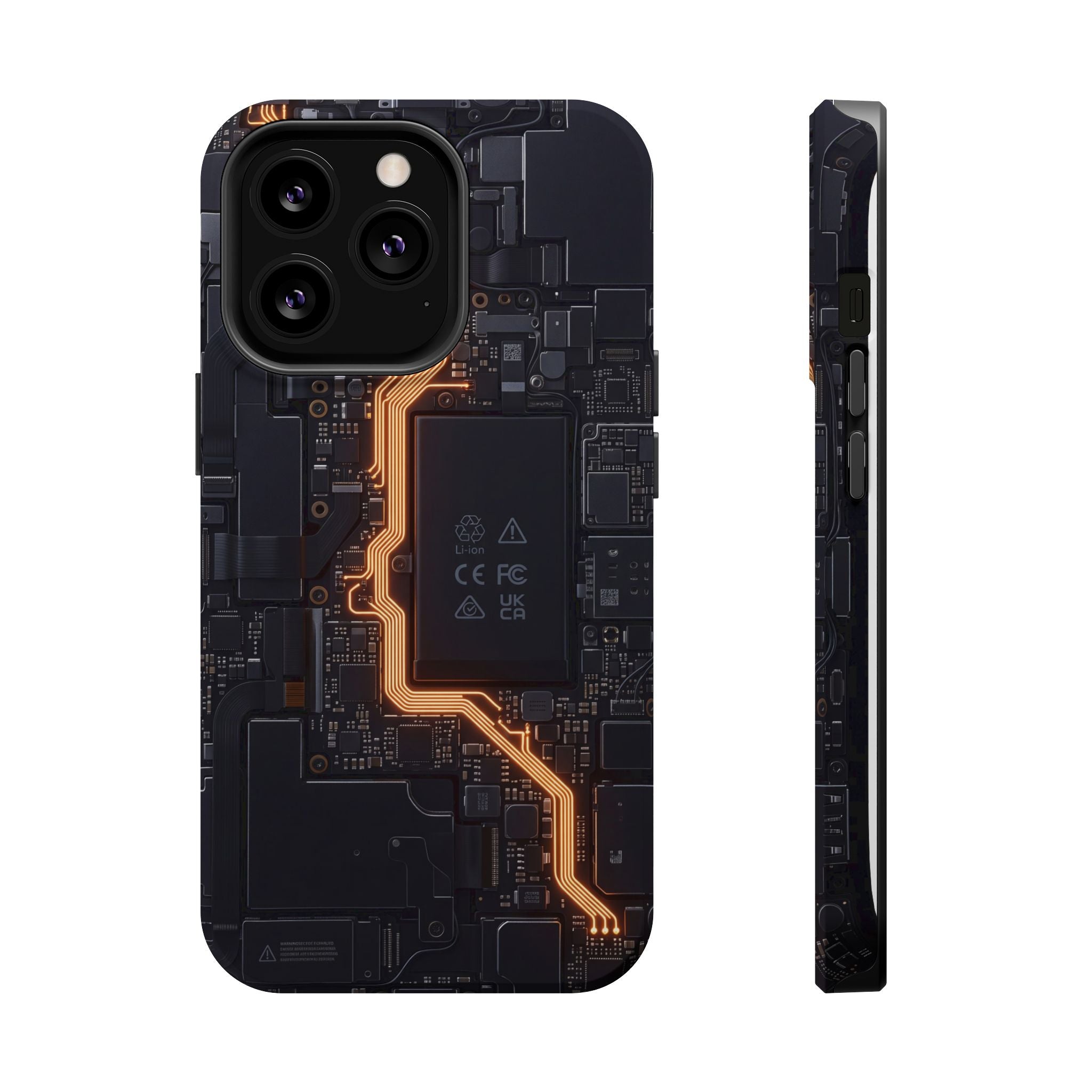 Electrician Circuit Bolt Phone Case — Impact-Resistant Wireless Charging Cover