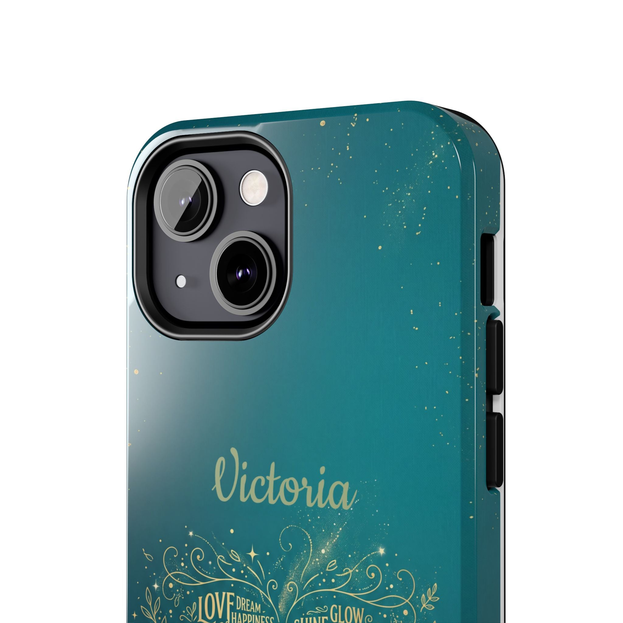 Personalized Teacher Phone Case — Custom Name Heart Word Art Design
