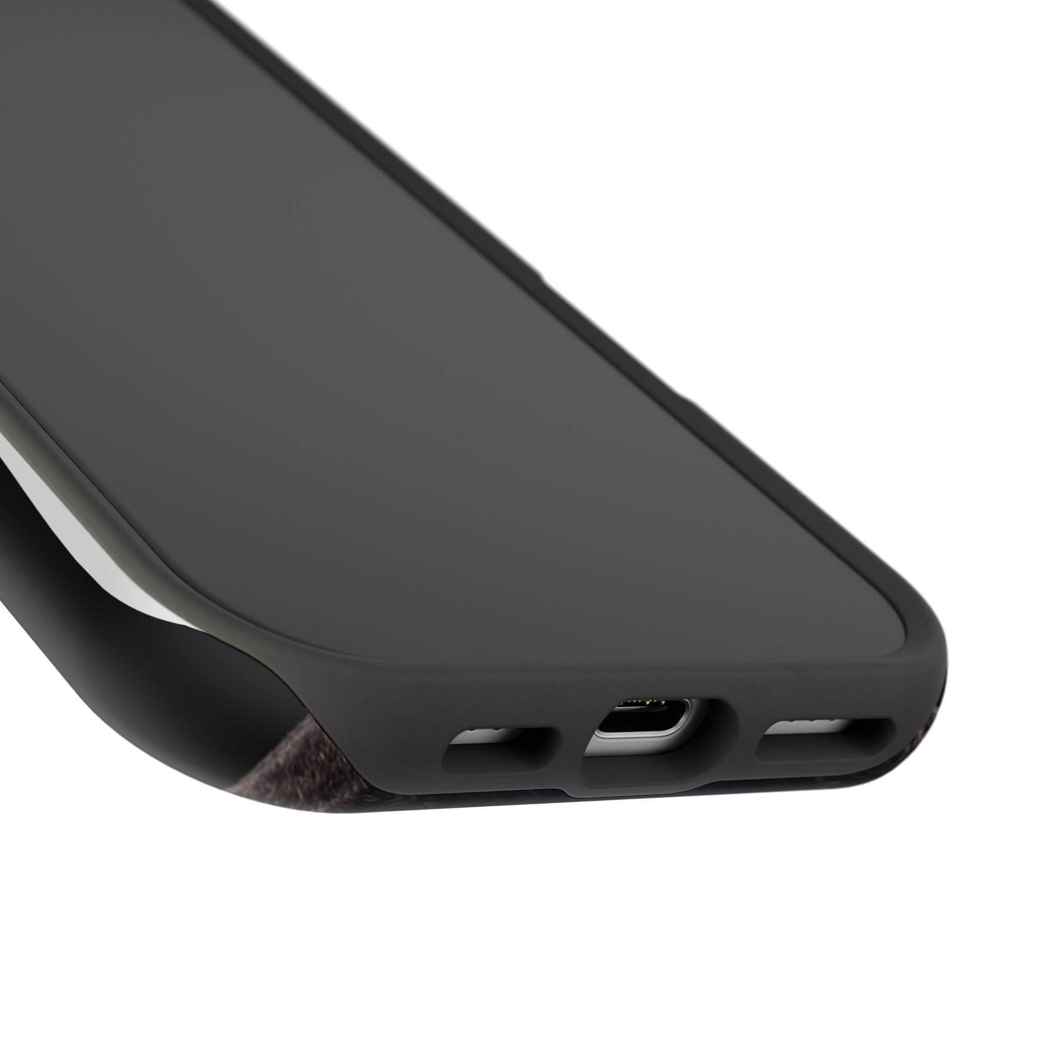Black French Bulldog Phone Case — Impact-Resistant Wireless Charging Cover