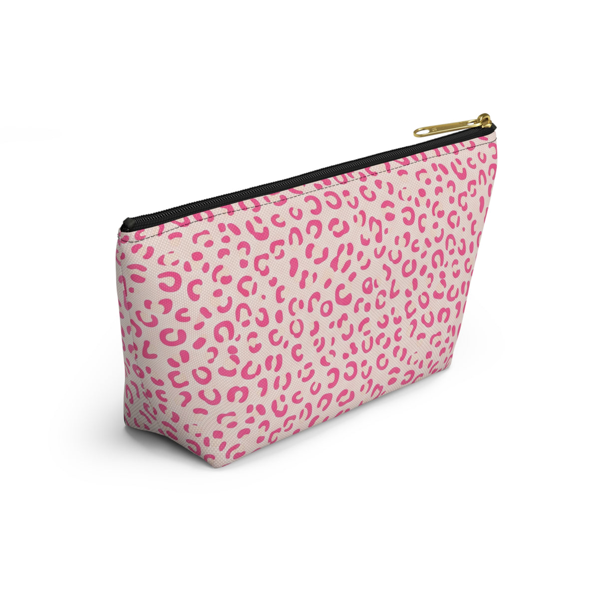 Nurse Life Pink Leopard Accessory Pouch — T-Bottom Zipper Bag