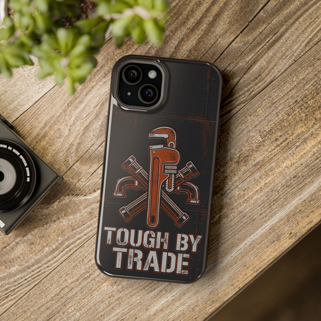 Tough By Trade Phone Case — Crossed Wrenches Wireless Charging Cover