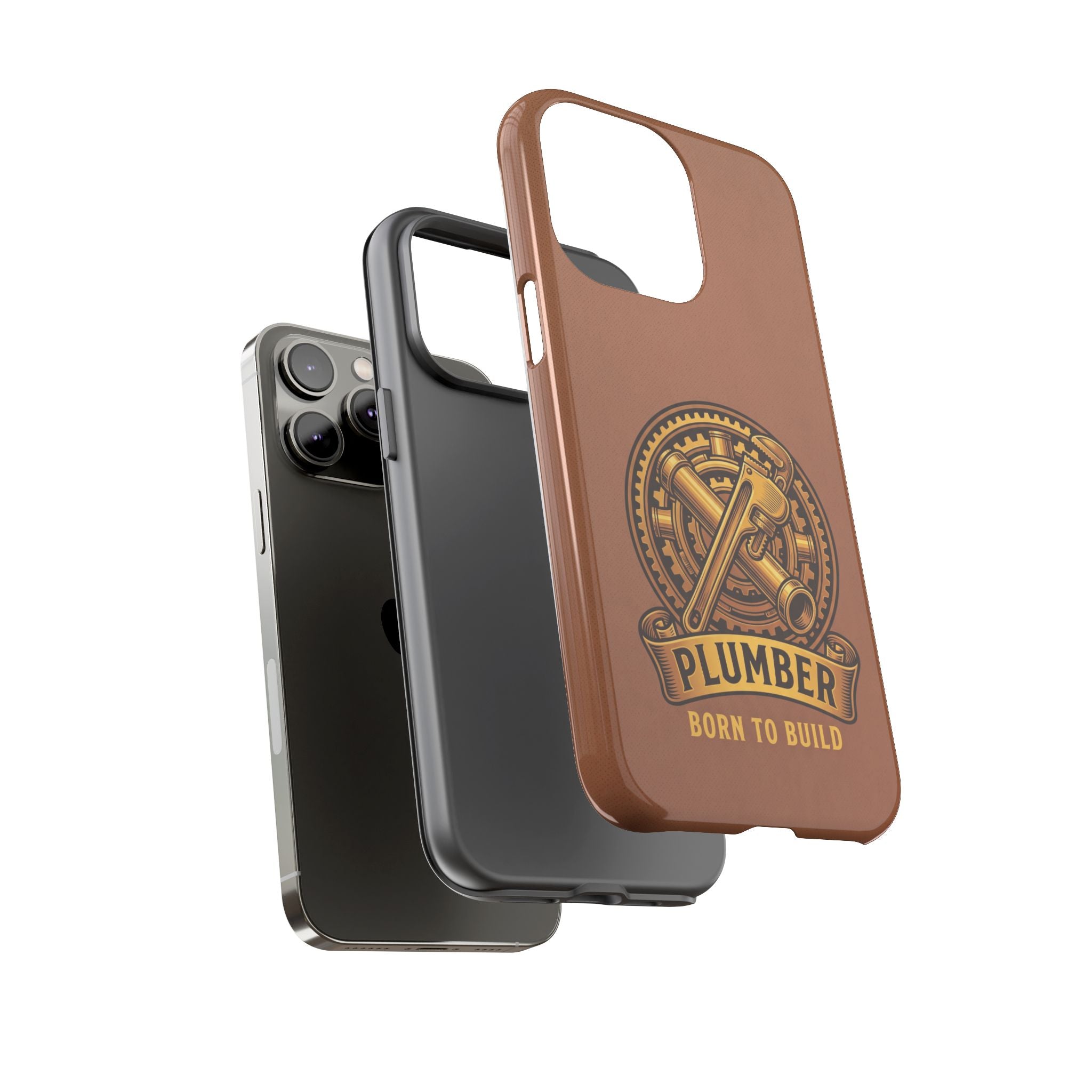Plumber Born to Build Leather Phone Case - Samsung & iPhone Series