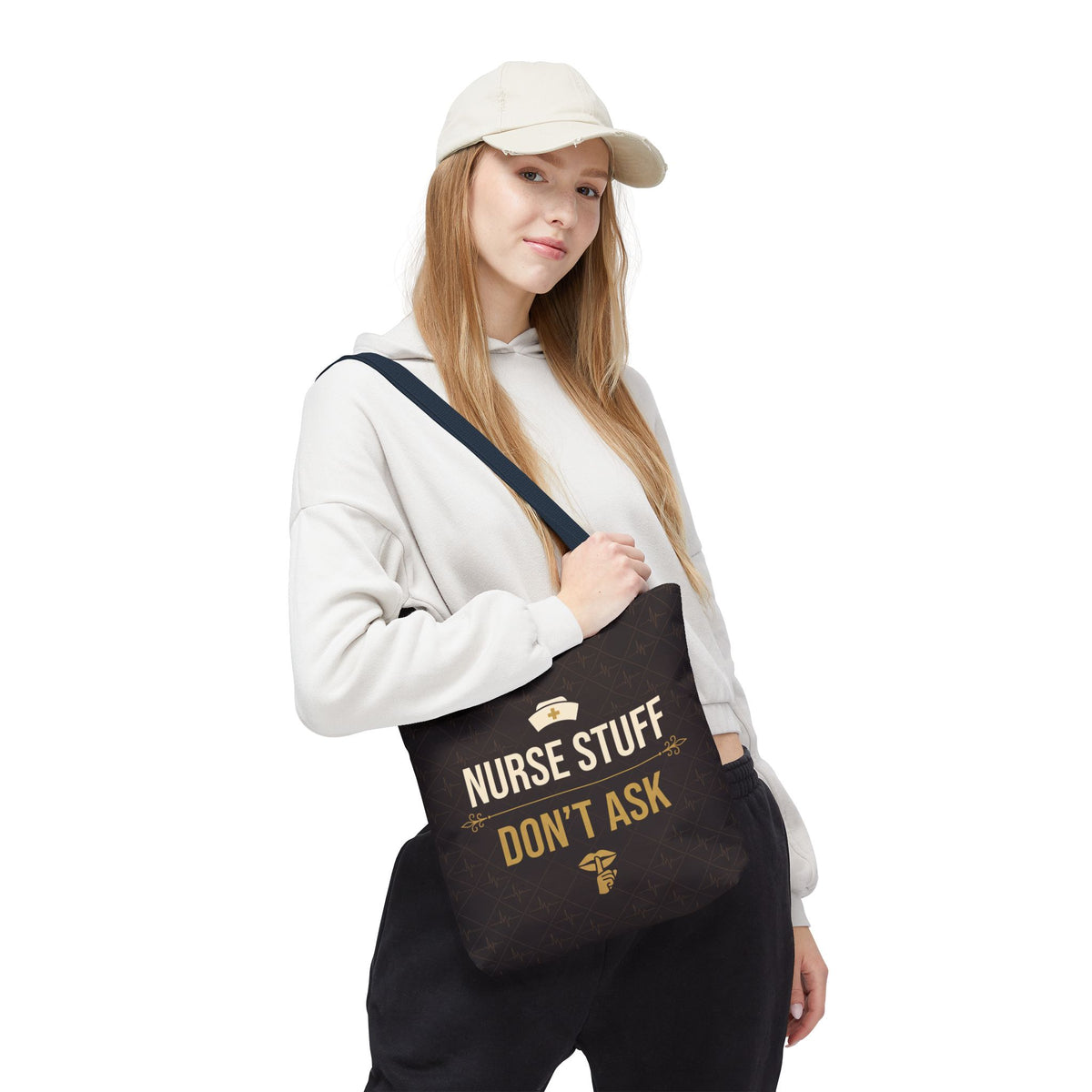 Nurse Stuff Don't Ask Tote | Funny Nurse Gift Tote Bag | Nurse Humour Appreciation Gift | Premium Polyester Carry-All