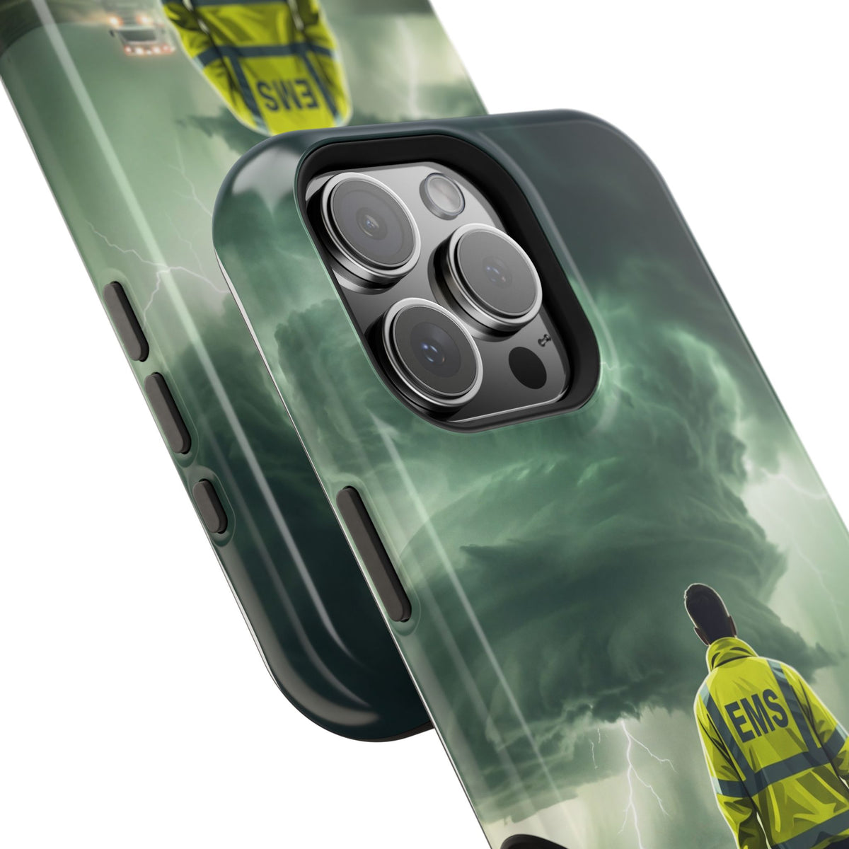 EMS Green Storm Phone Case — Magnetic Wireless Charging Cover