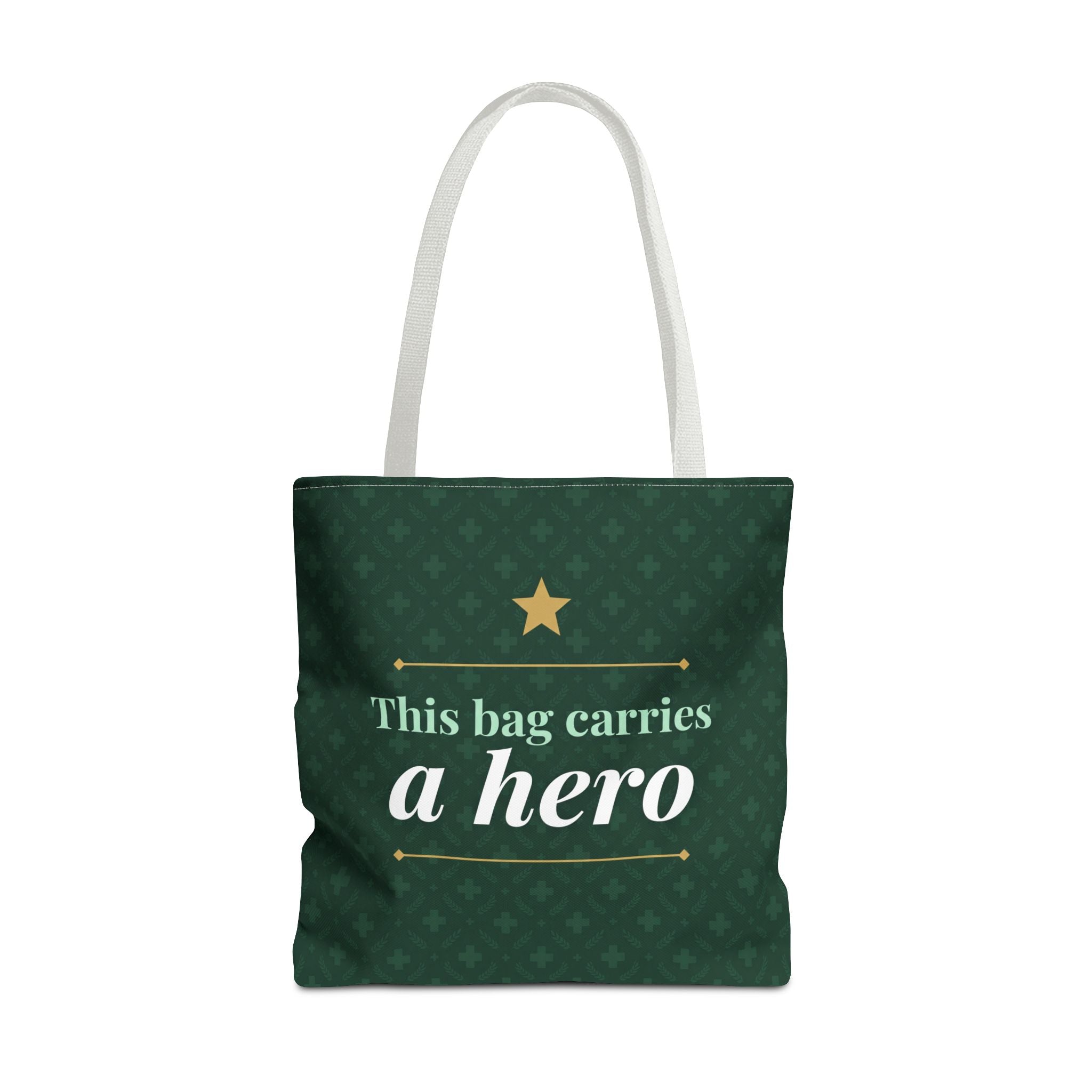 This Bag Carries a Hero Tote | Nurse Gift Tote Bag | Essential Worker Appreciation Gift | Premium Polyester Carry-All