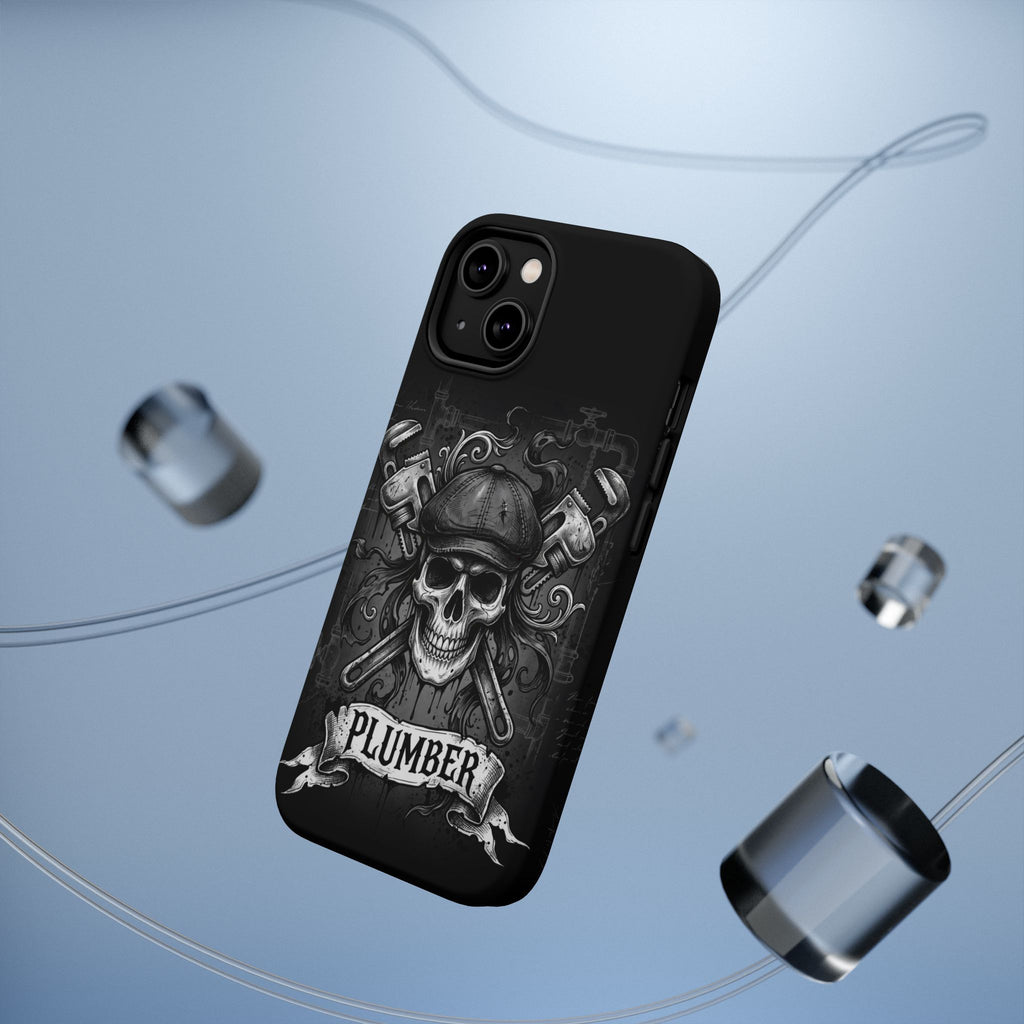 Skull & Wrenches Plumber Phone Case — Wireless Charging Cover
