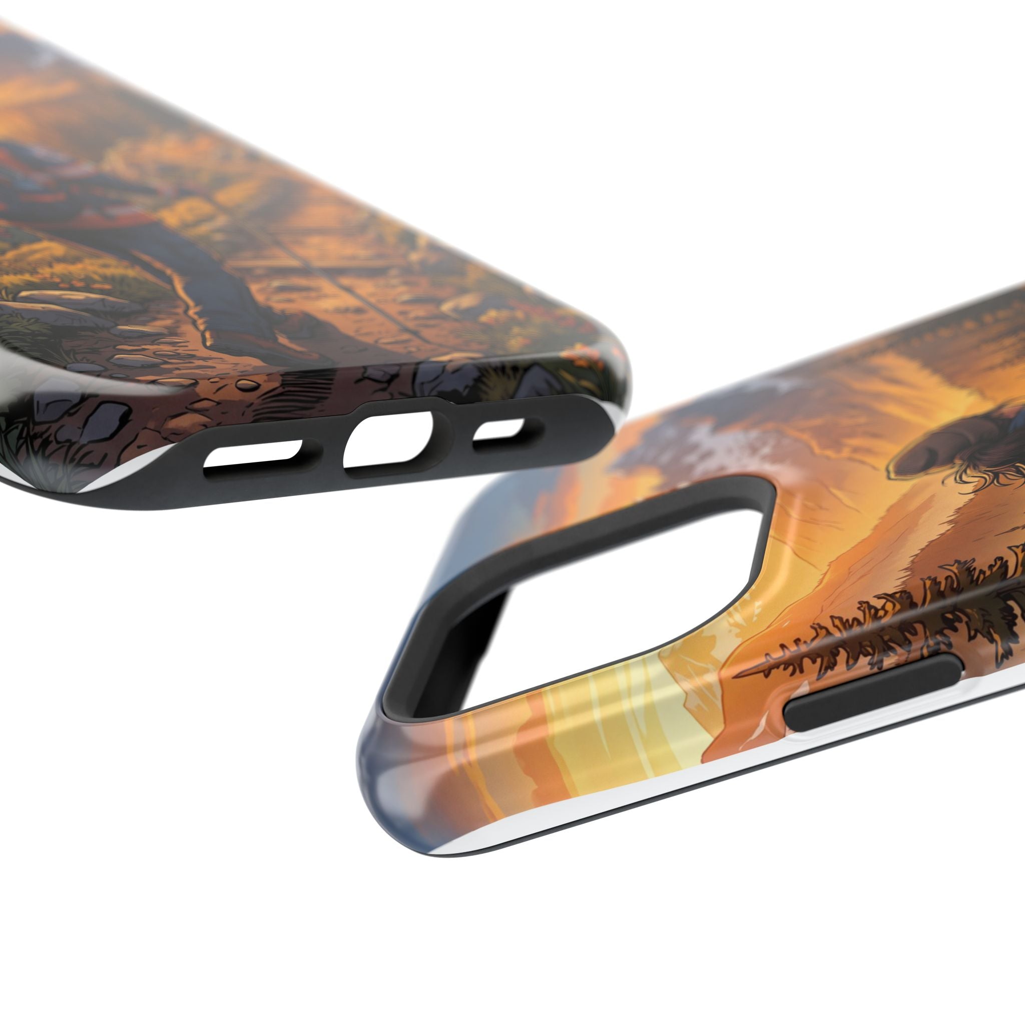 Paramedic/EMT Mountain Phone Case — Magnetic Wireless Charging Cover