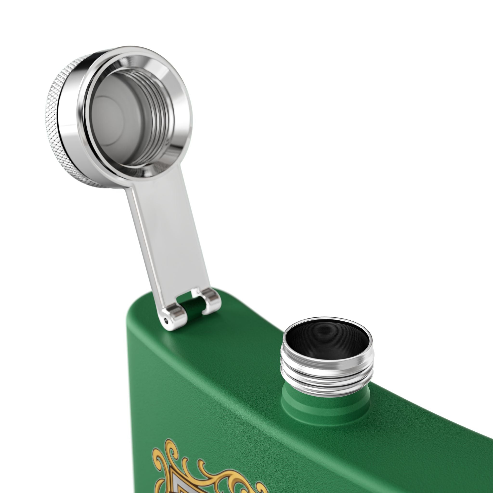 Flask — Foreman: Leads the Crew, Owns the Job" 6oz Stainless Steel Hip Flask