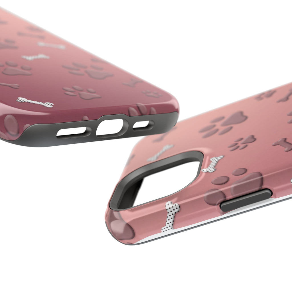 Paws & Bones Phone Case — Impact-Resistant Wireless Charging Cover