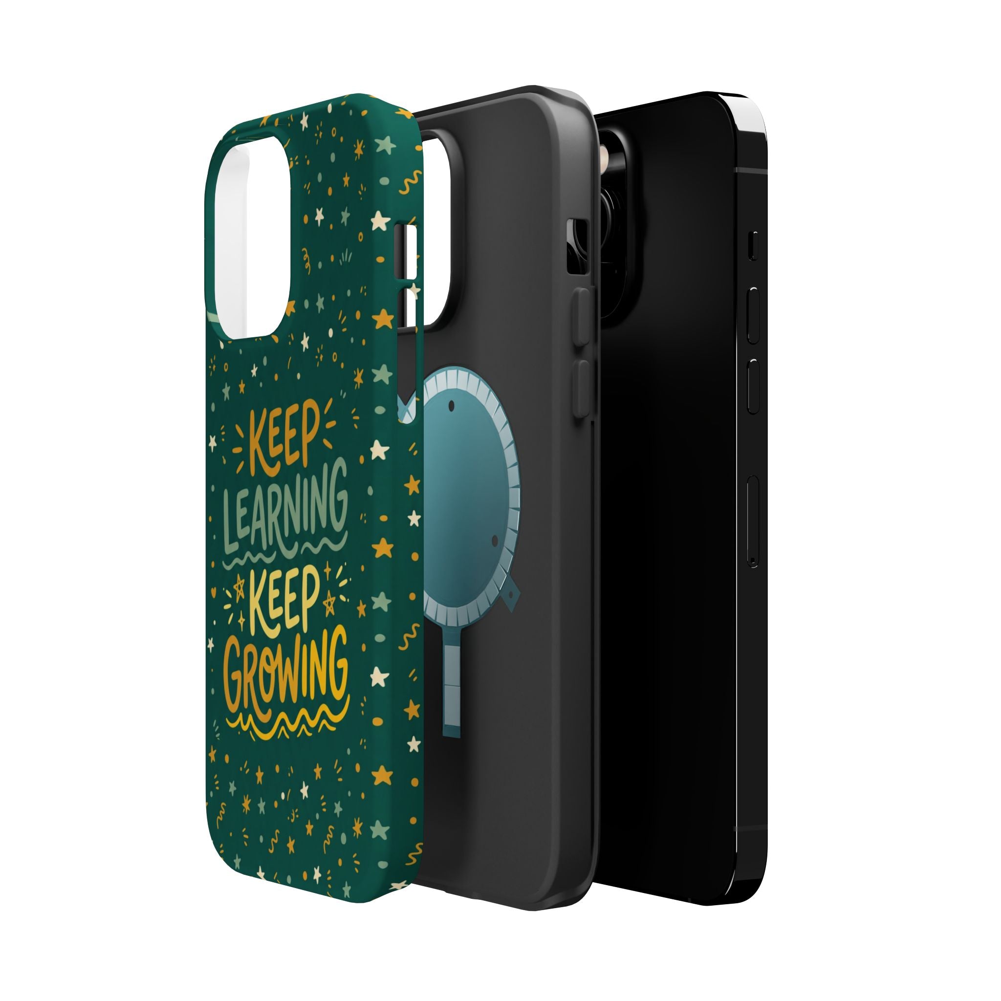 Keep Learning Keep Growing Teacher Phone Case — Wireless Charging Cover