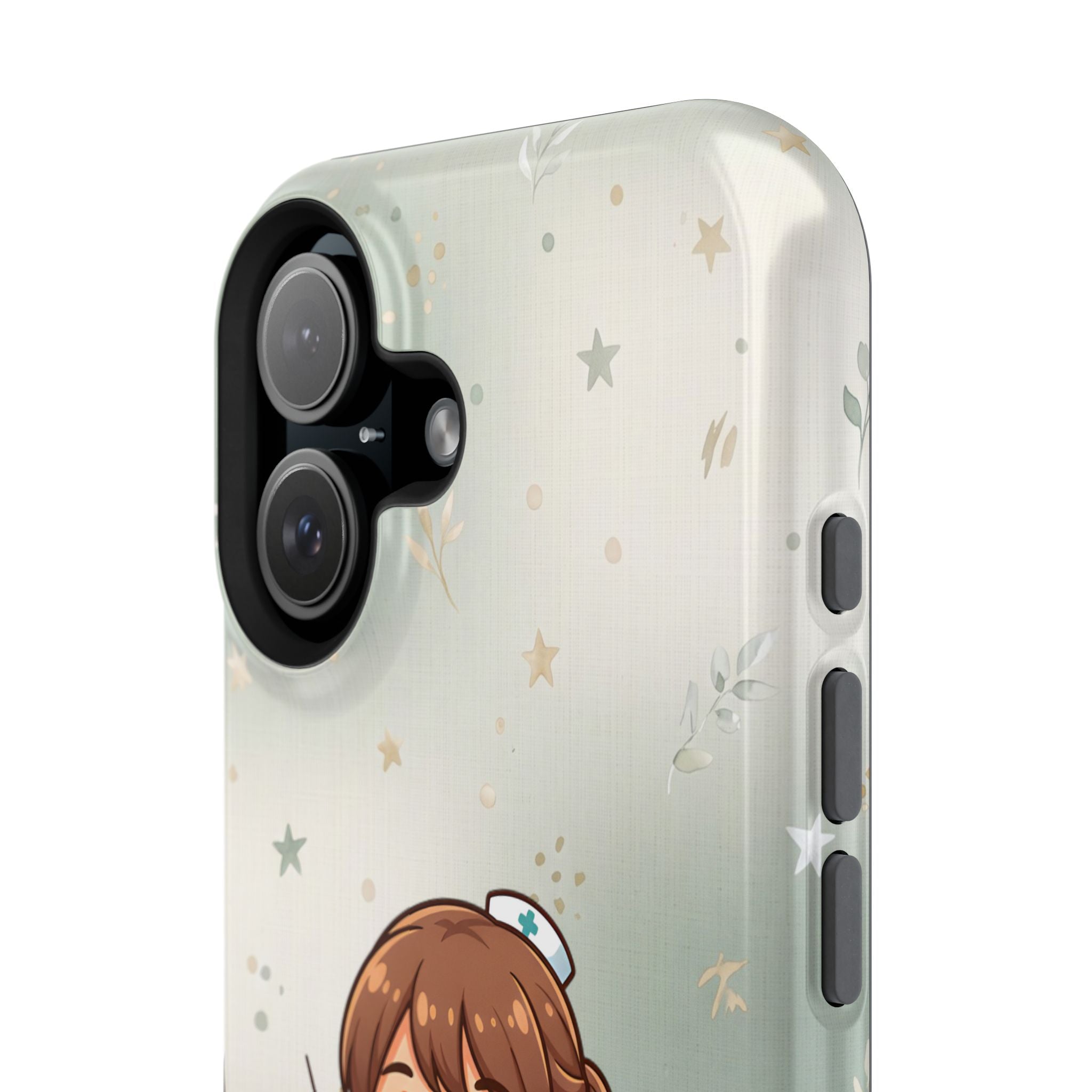 Personalized Nurse with Syringe Phone Case — Wireless Charging Cover