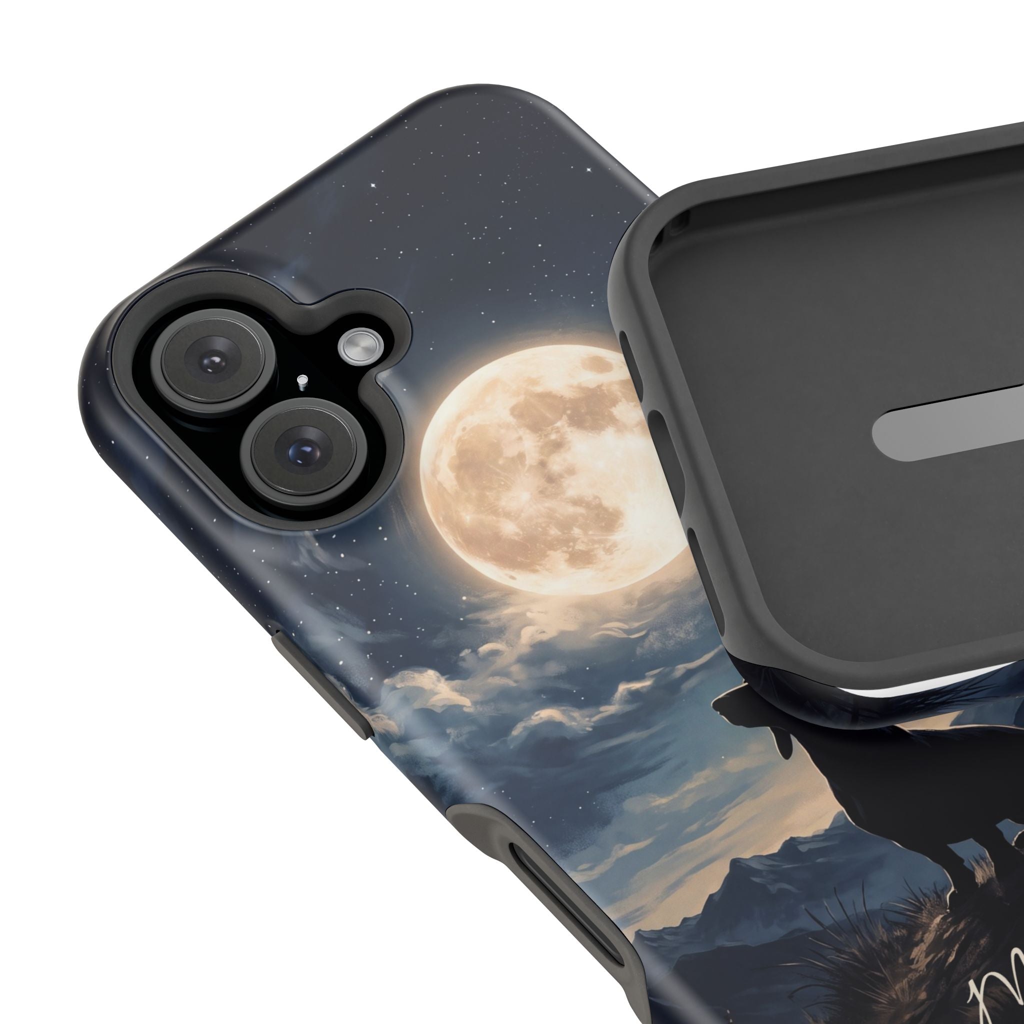 Personalized Dachshund Moonlight Phone Case — Wireless Charging Cover