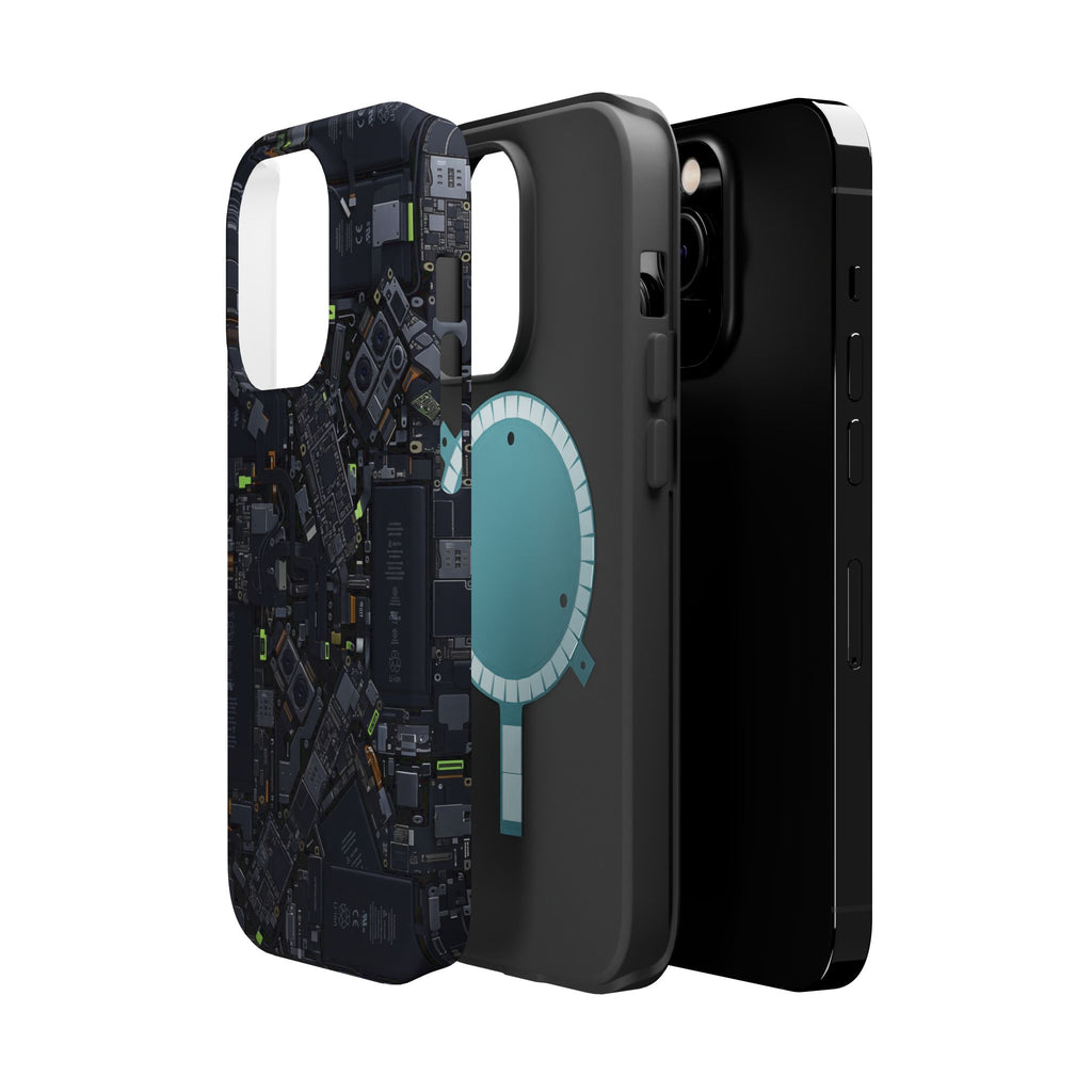 Circuit Core Phone Case — Motherboard Print Wireless Charging Cover