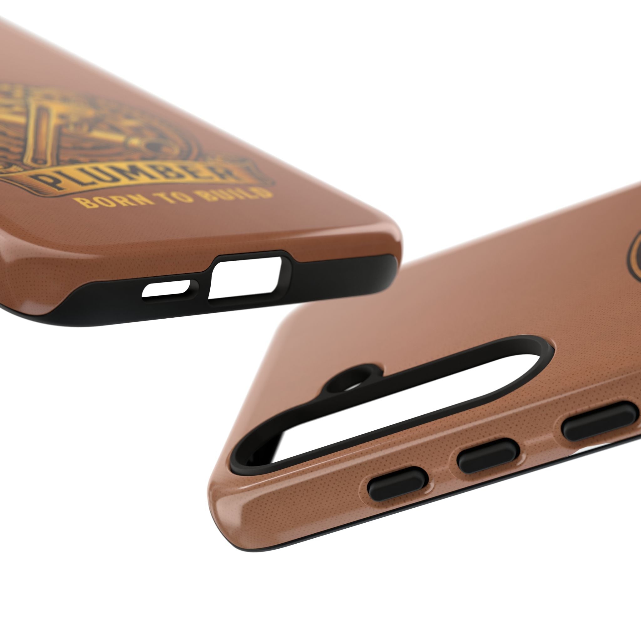 Plumber Born to Build Leather Phone Case - Samsung & iPhone Series