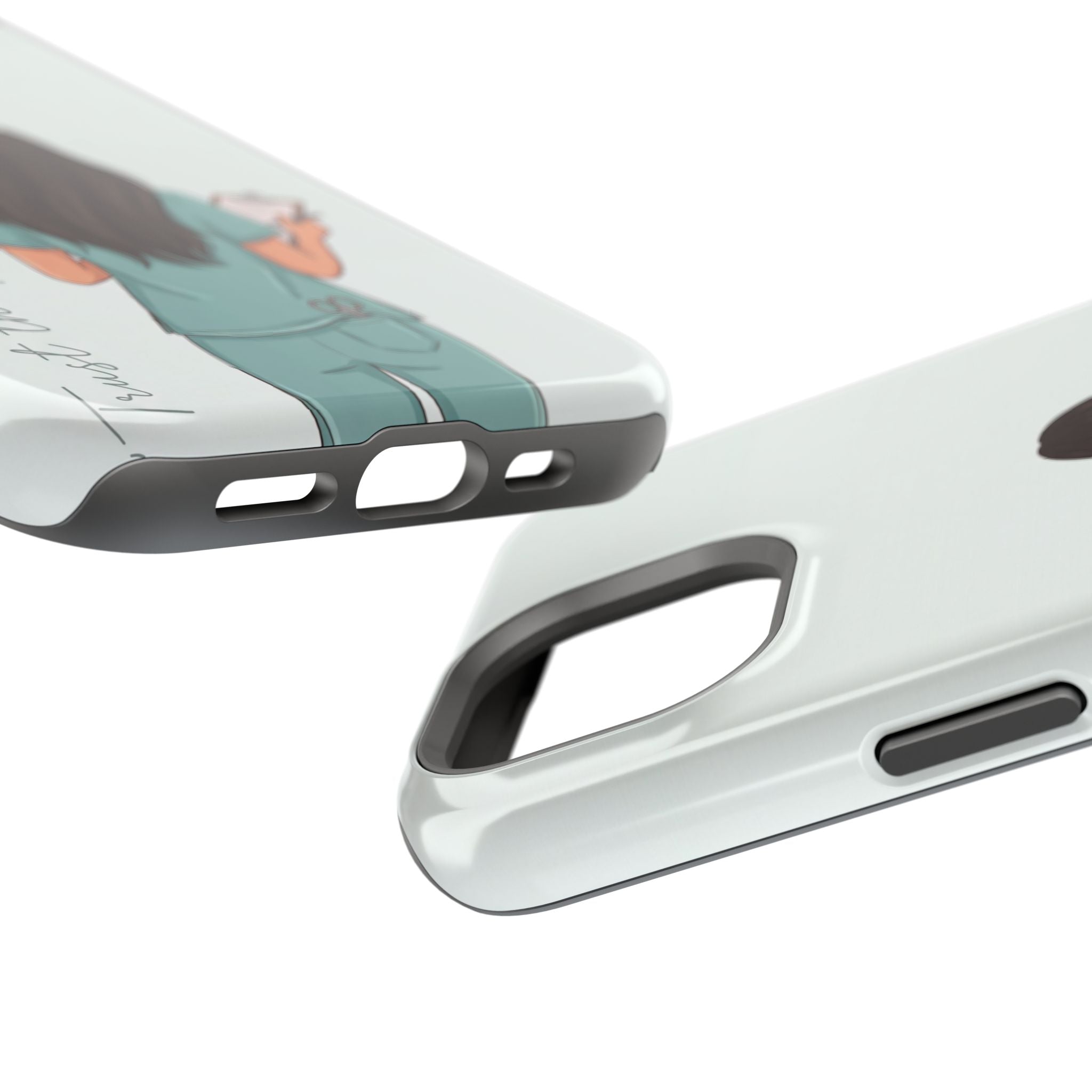 Nurse Illustration Phone Case — Impact-Resistant Wireless Charging Cover