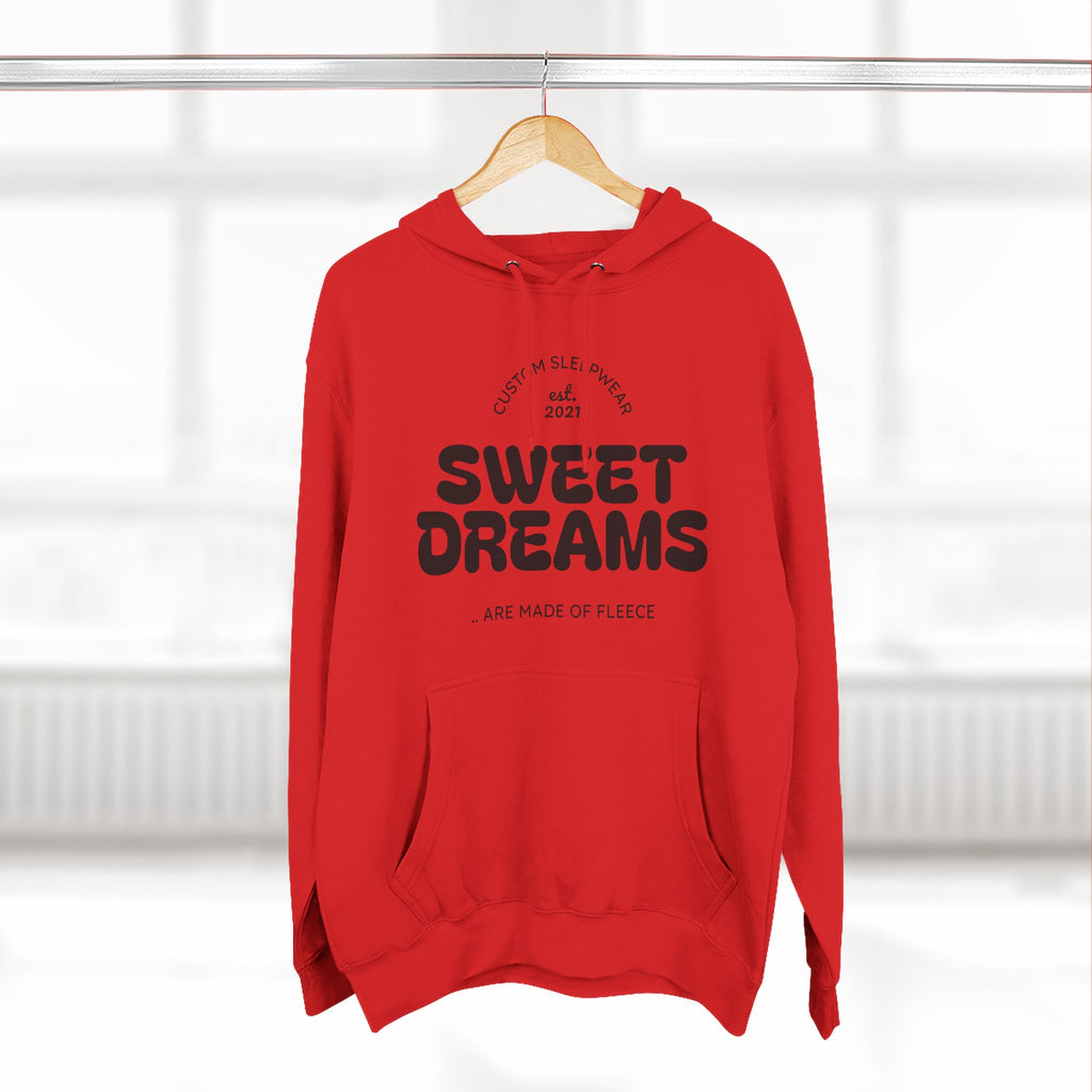 Sweet Dreams Hoodie — Cozy Fleece Pullover with Retro Script