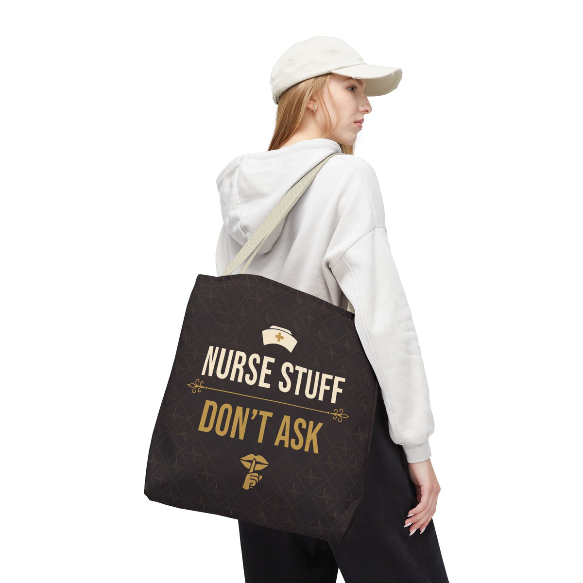 Nurse Stuff Don't Ask Tote | Funny Nurse Gift Tote Bag | Nurse Humour Appreciation Gift | Premium Polyester Carry-All