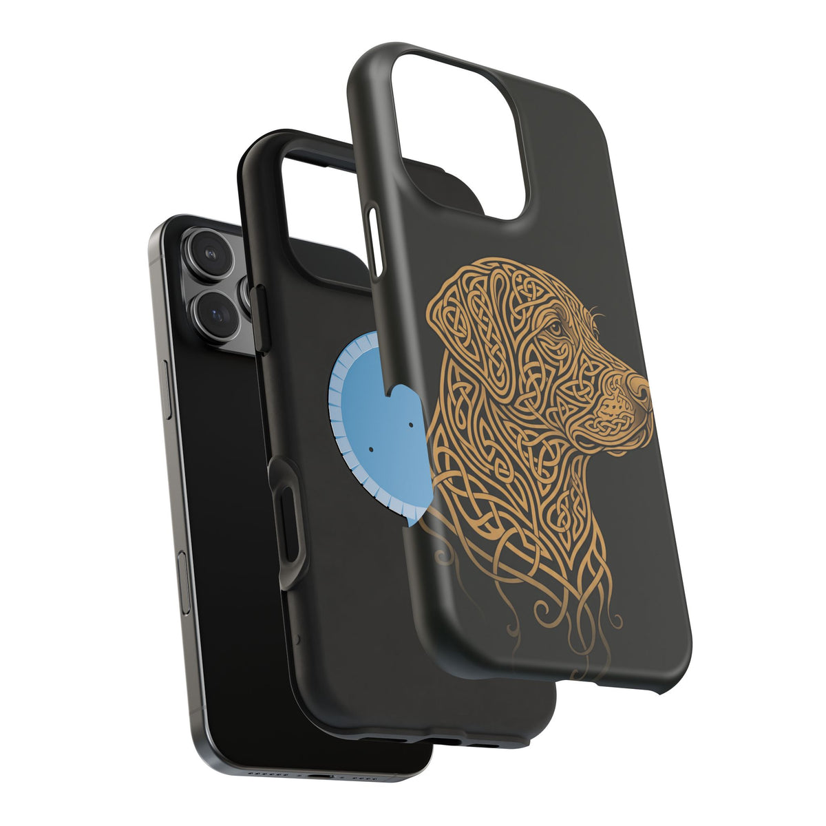 Celtic Knotwork Labrador Phone Case — Tough Magnetic Case with Wireless Charging