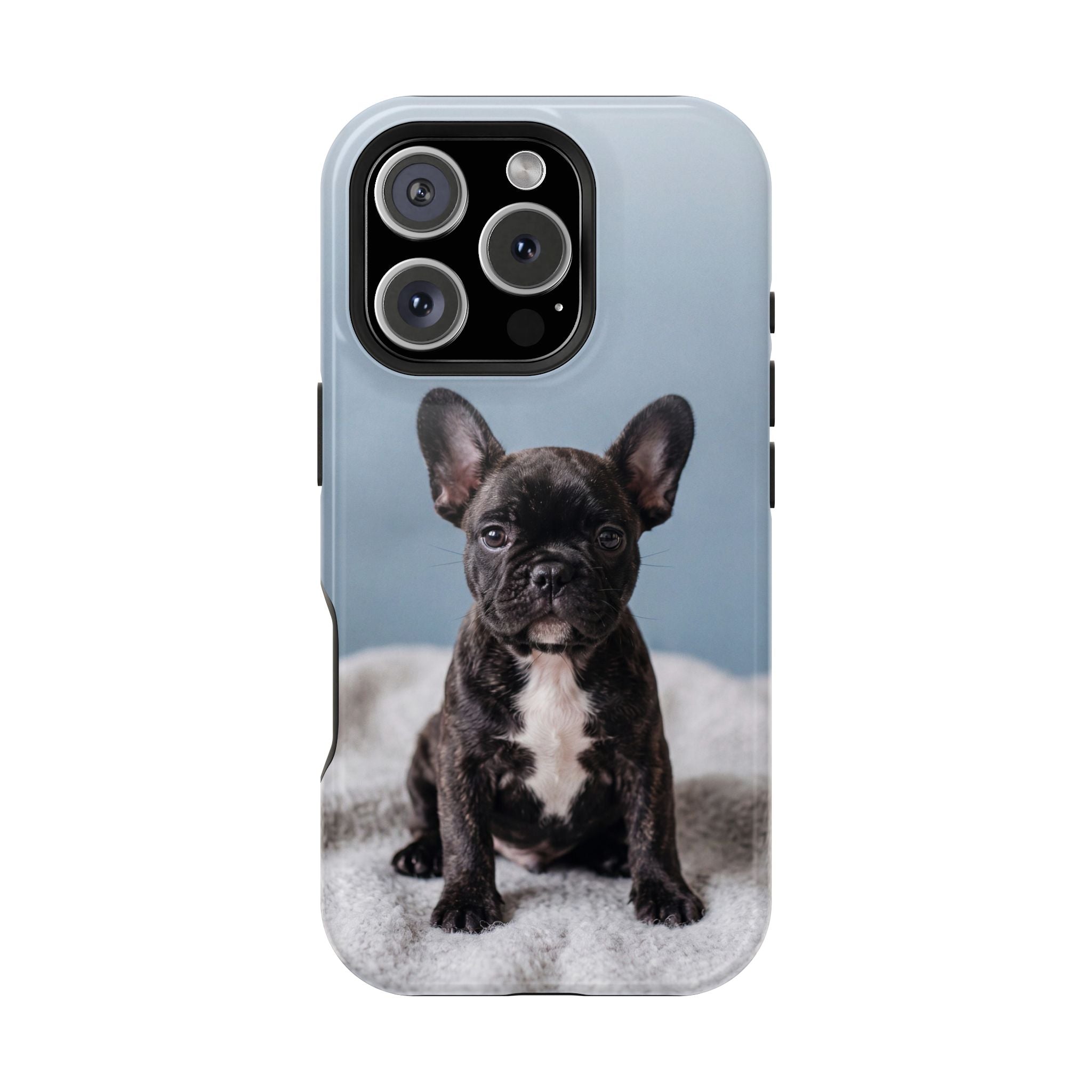 French Bulldog Puppy Phone Case — Impact-Resistant Wireless Charging Cover