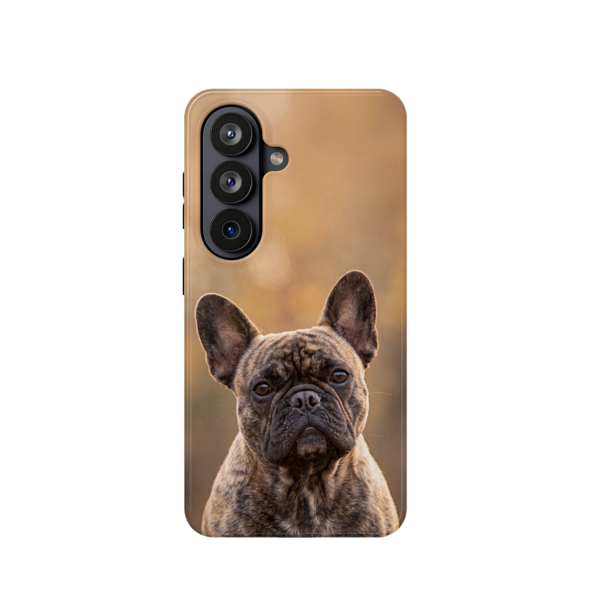 Brindle French Bulldog Phone Case — Impact-Resistant Wireless Charging Cover